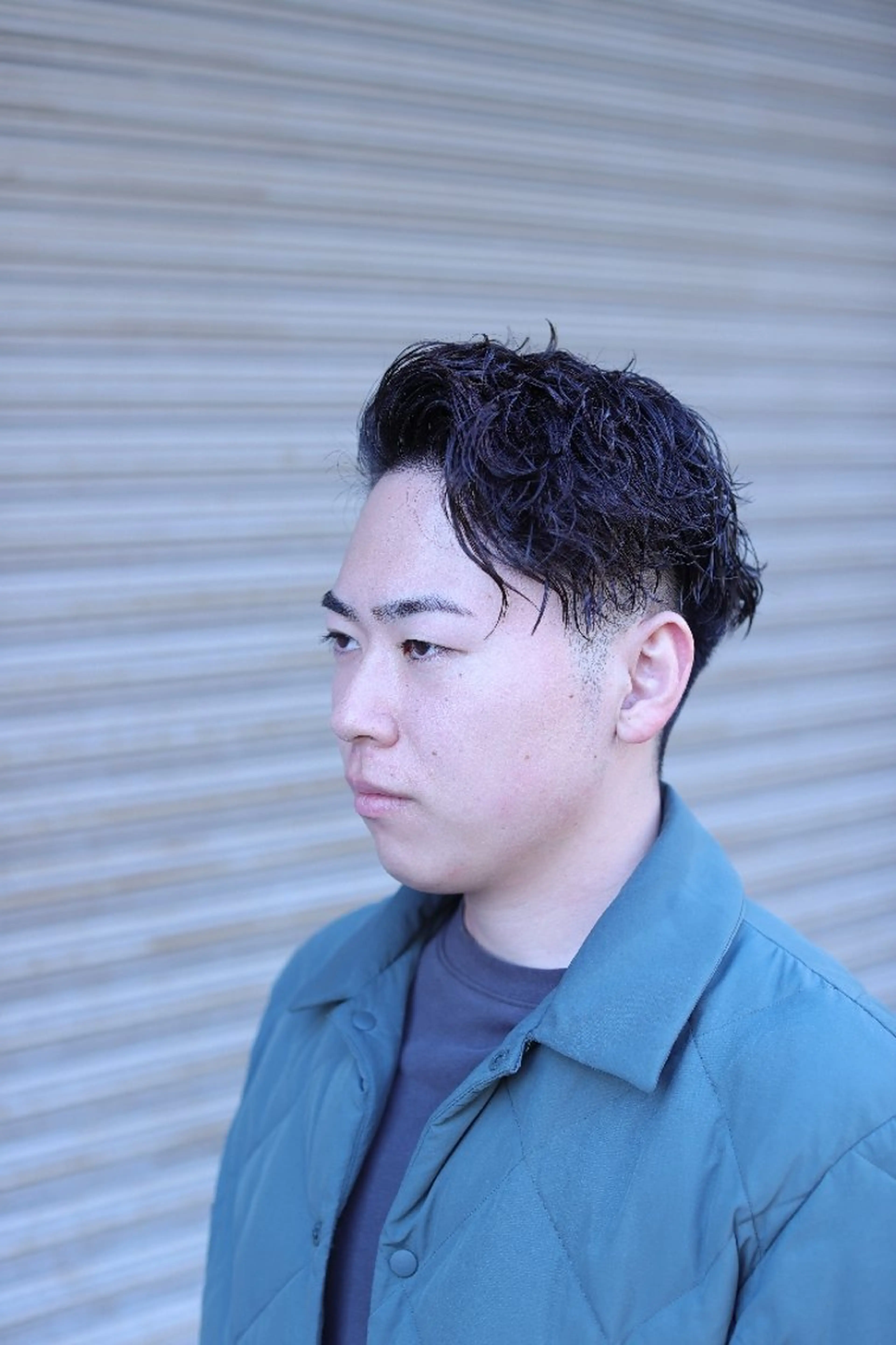 ミディアム ミディアムパーマ かきあげバング カット パーマ 🎶メンズカット🧴 大森✂️⸒⸒のヘアスタイル