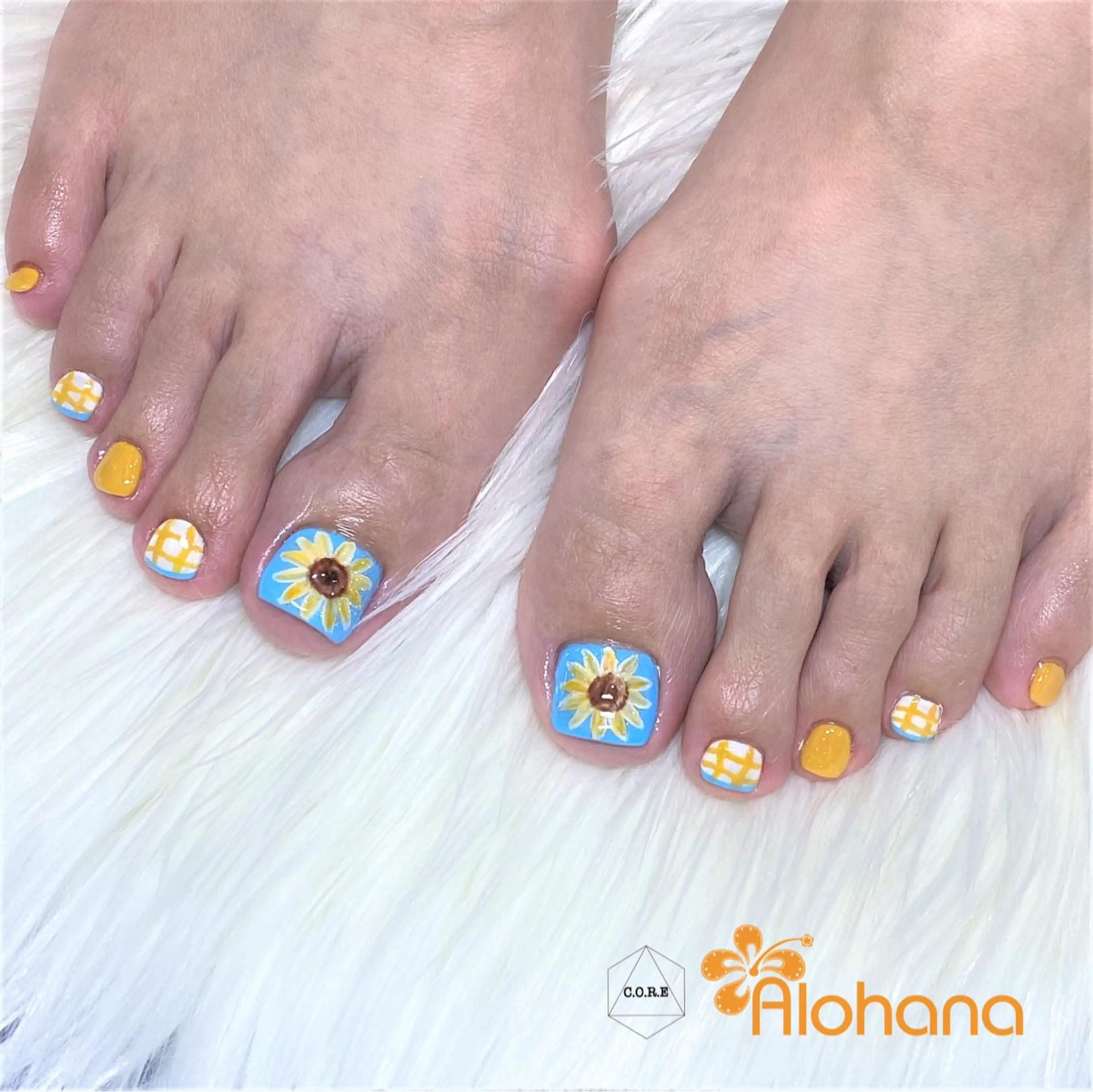 ネイル フットネイル Alohana Minaのネイルデザイン