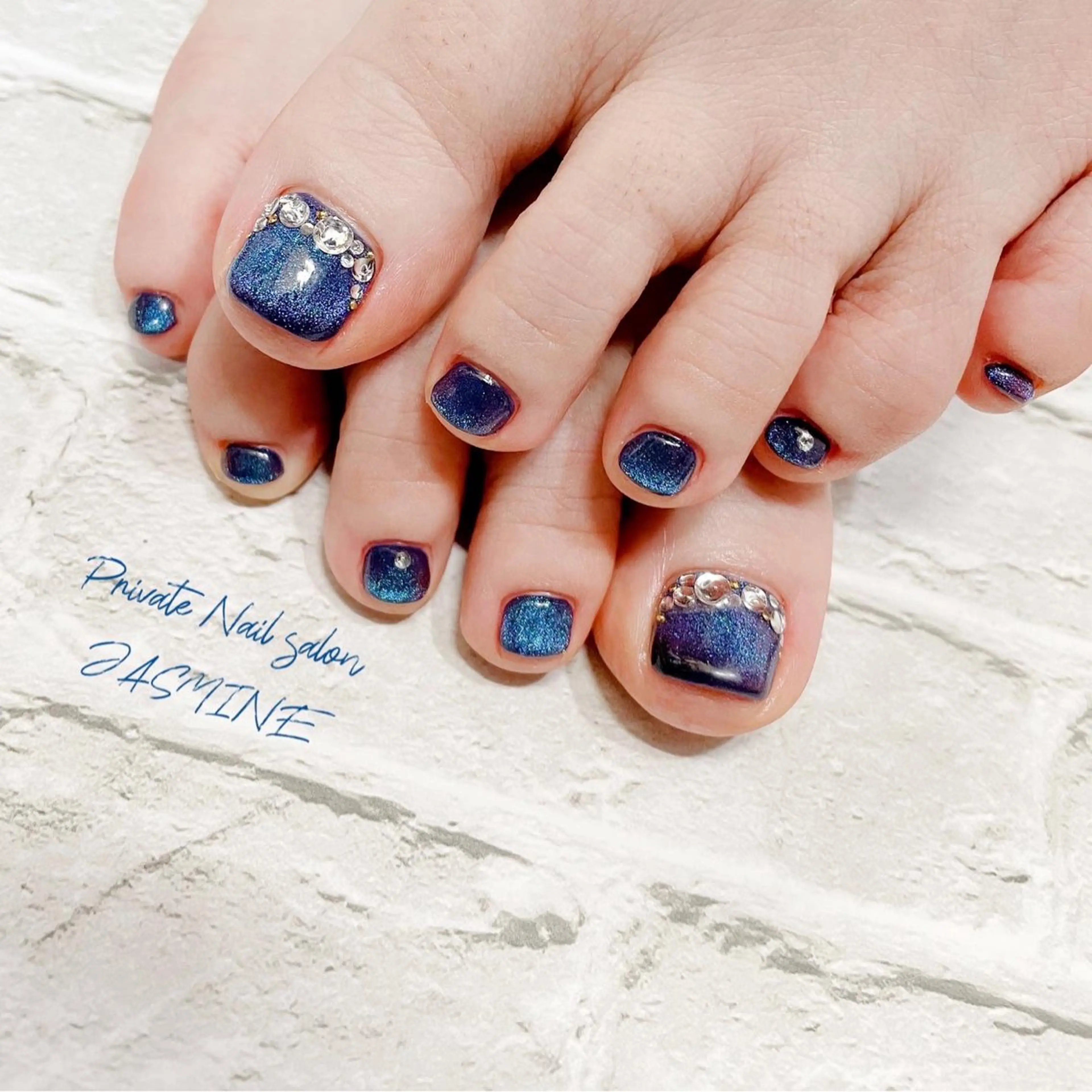 ネイル フットネイル マグネットネイル Nail salon JASMINEのネイルデザイン