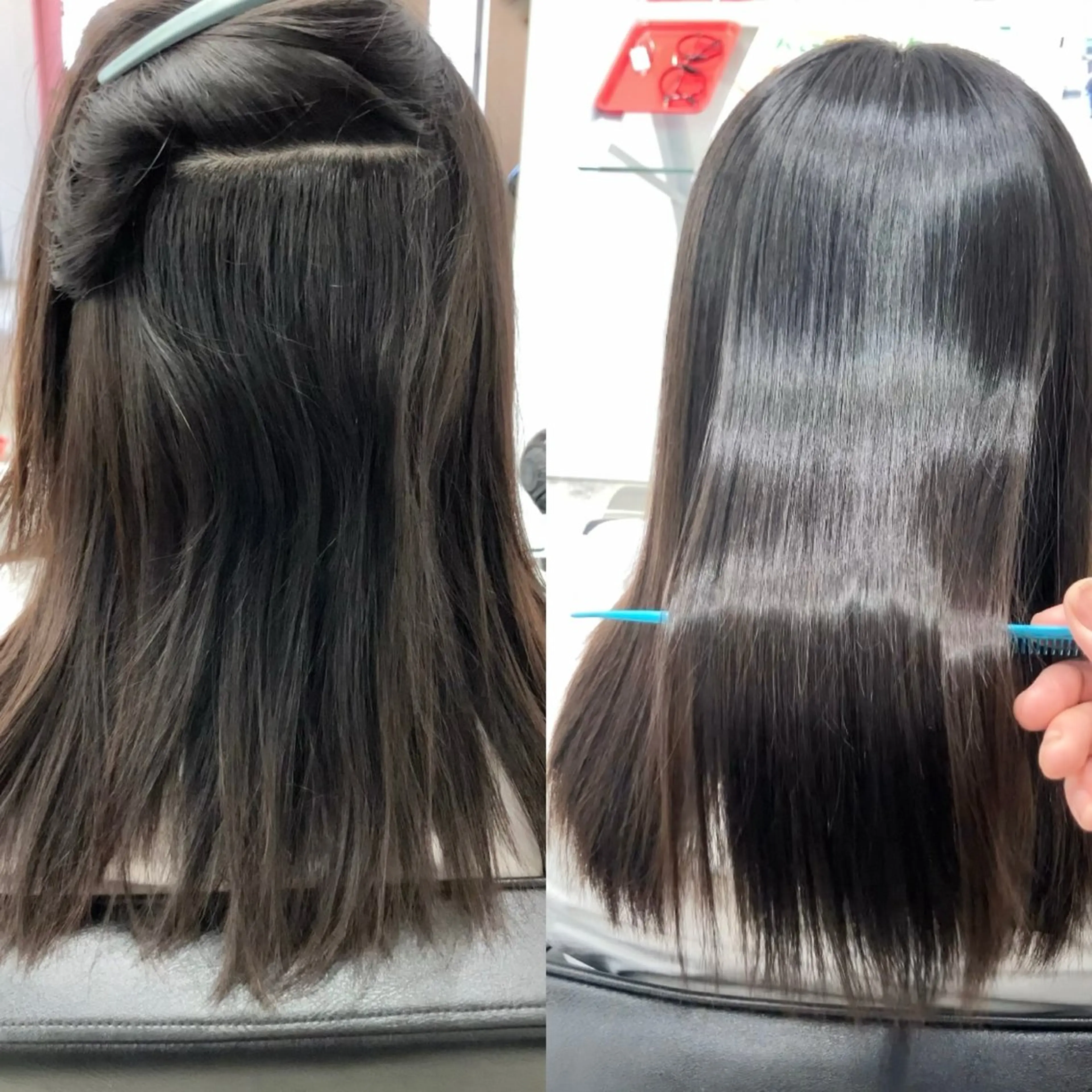 セミロング 髪質改善 縮毛矯正 カット 縮毛矯正 トリートメント 落合孝臣/新潟駅南 /髪質改善のヘアスタイル