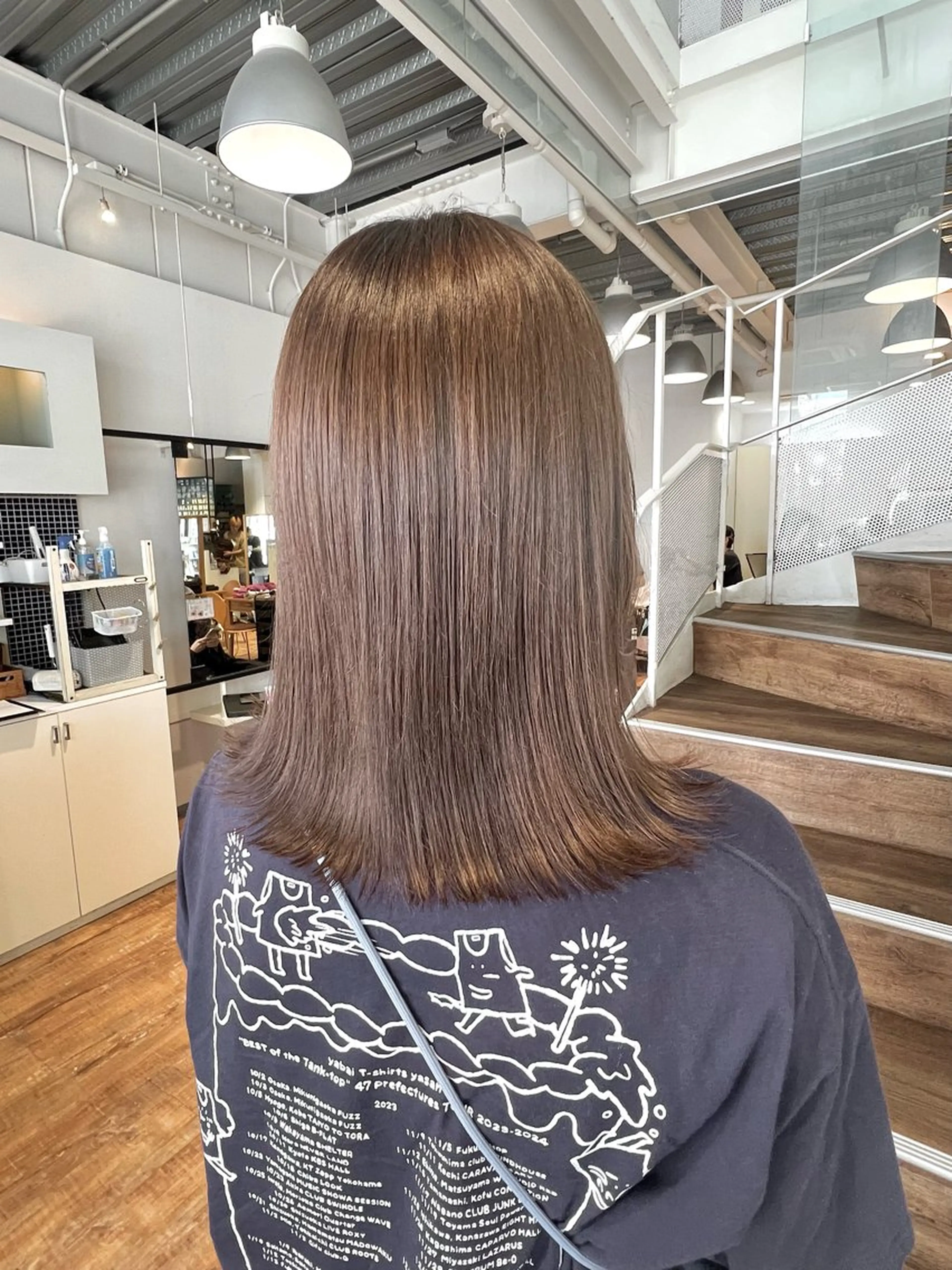 カラー ダブルカラー グレージュ オリーブグレージュ オリーブグレー カット ヘアカラー トリートメント インナーカラー♡ Nanakoのヘアスタイル