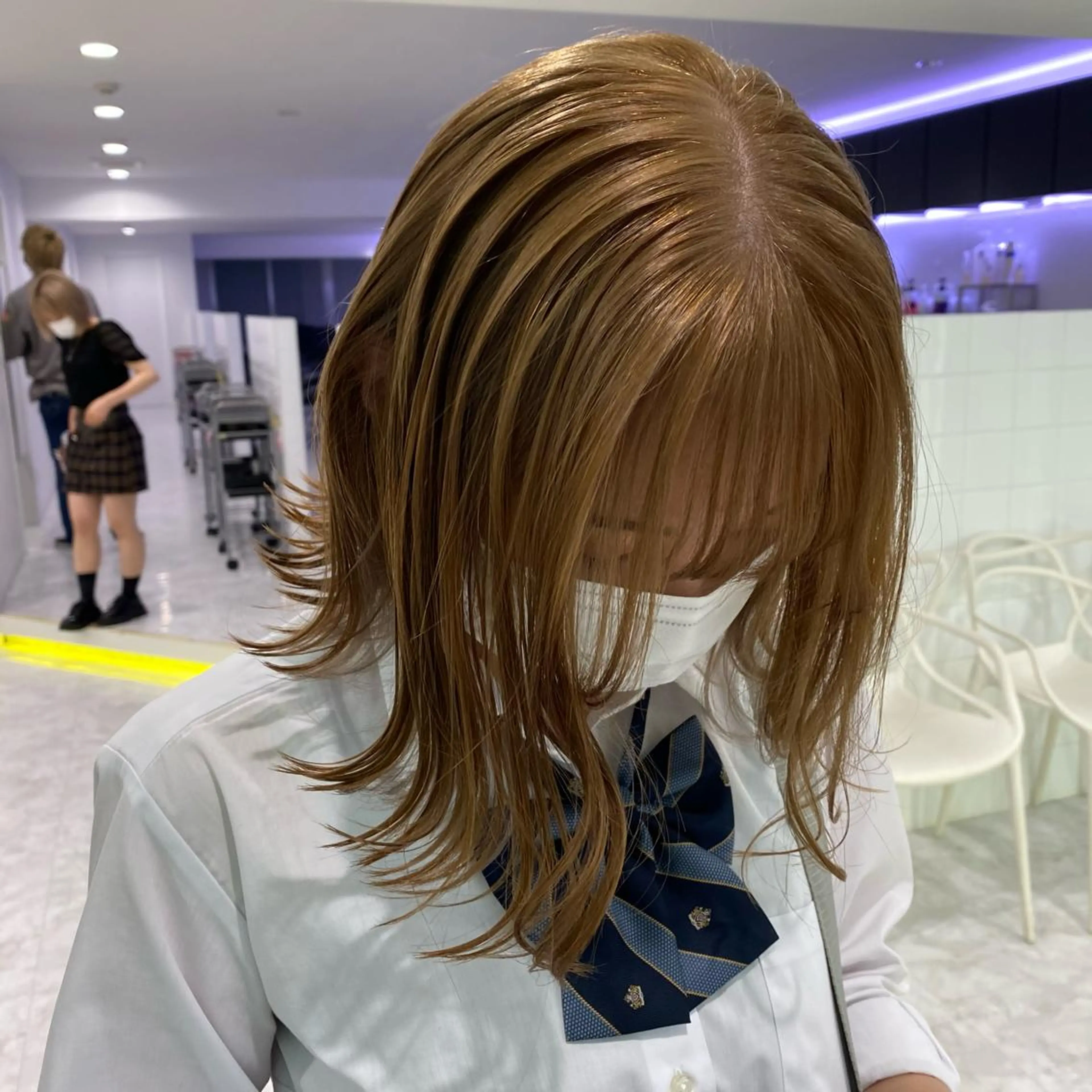 ショート カラー ヘアアレンジ mai🍑暖色カラー /レイヤー💖のヘアスタイル