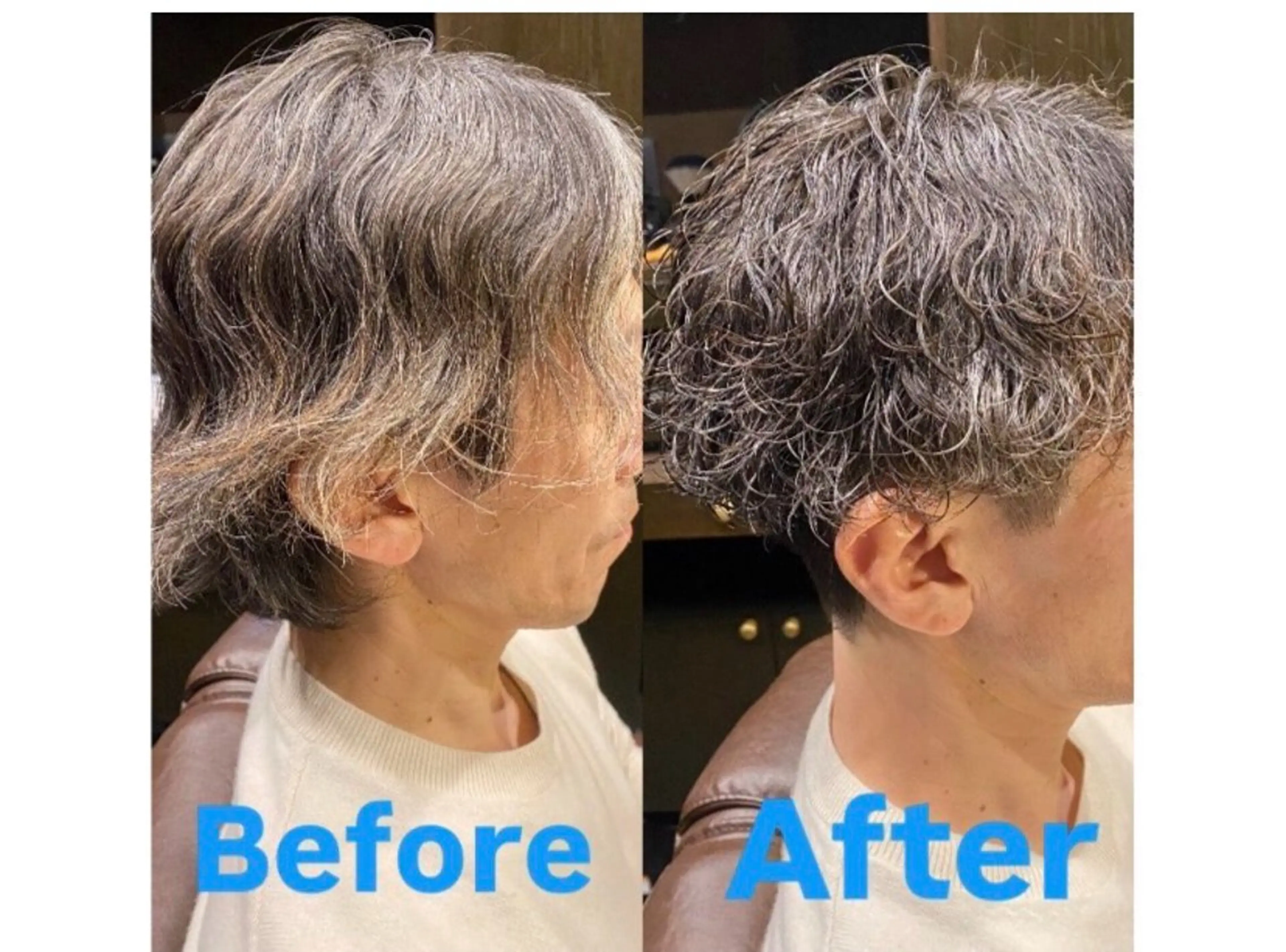 ミディアム パーマ メンズ ミディアムパーマ メンズパーマ LAVIE NEW  STANDARD BARBER 両国店所属・NITTA TSUKASAのヘアスタイル