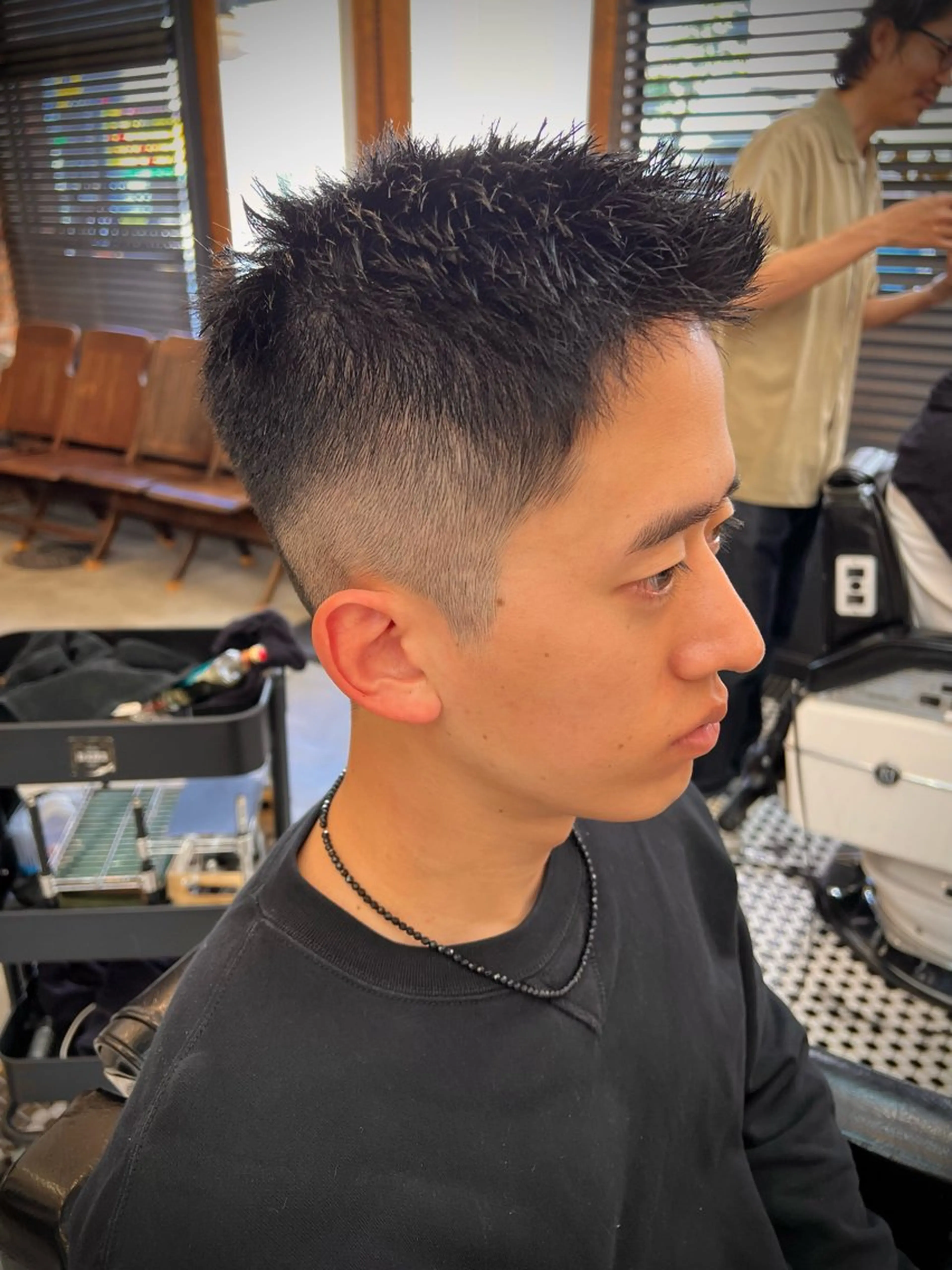 ショート メンズパーマ メンズカットYUKIのヘアスタイル