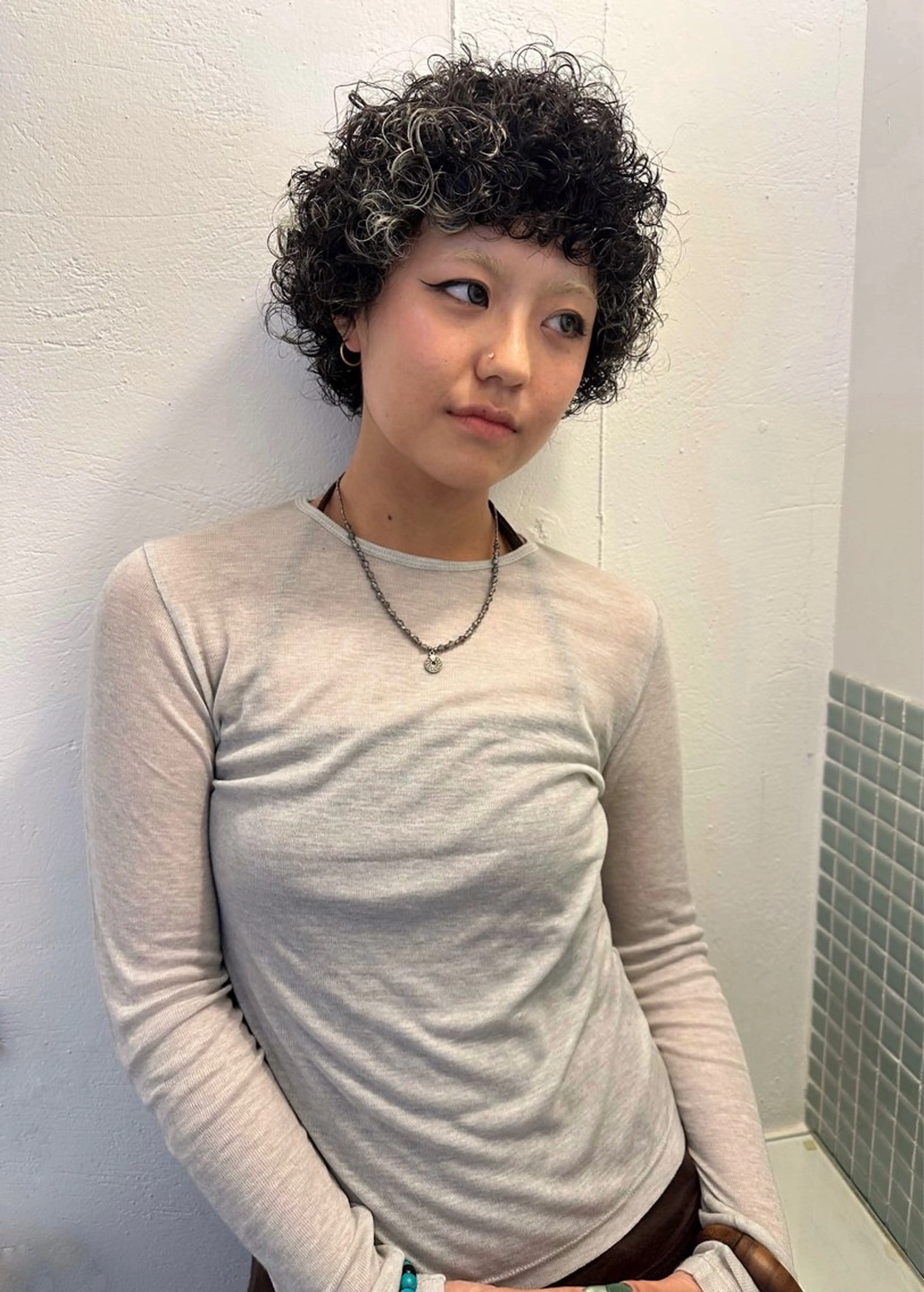 パーマ パーマ 村岡 桃果のヘアスタイル