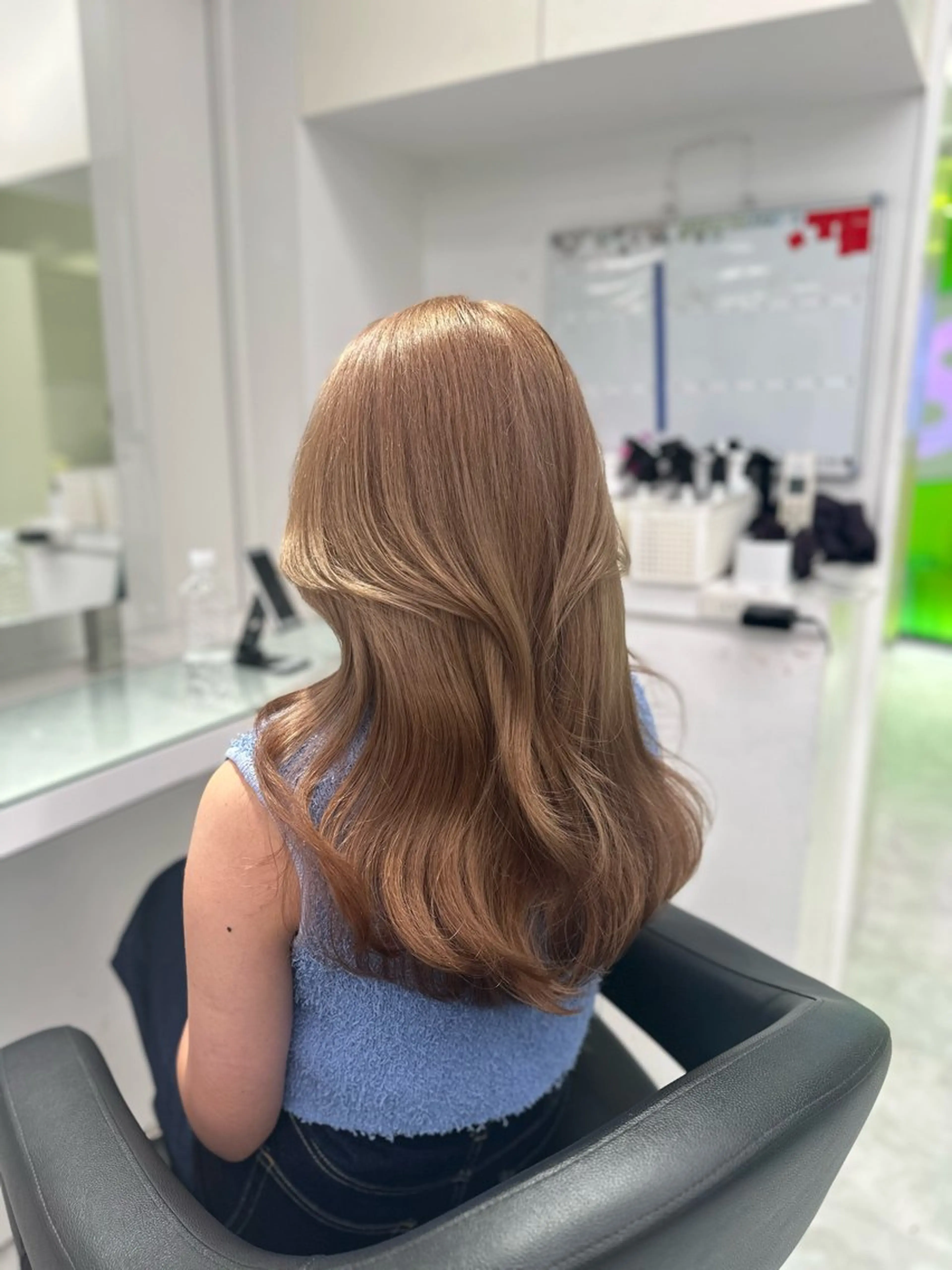 ロング カラー ヘアカラー トリートメント ヘッドスパ ヘアセット ❄最強かわいいカラー ❄️MINA❄️のヘアスタイル