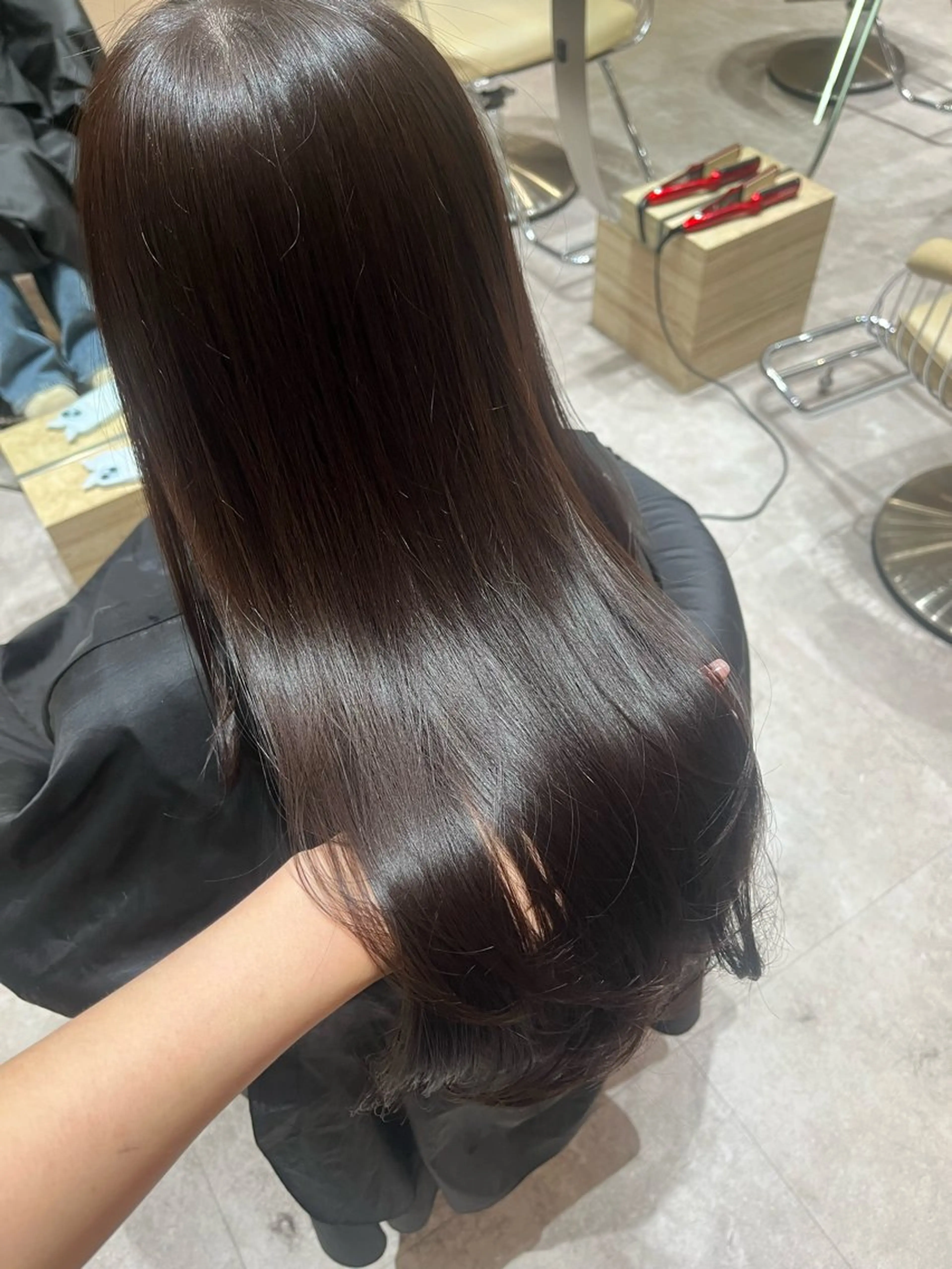 ロング カット 顔周りカット/ 透明感カラー/ユナのヘアスタイル