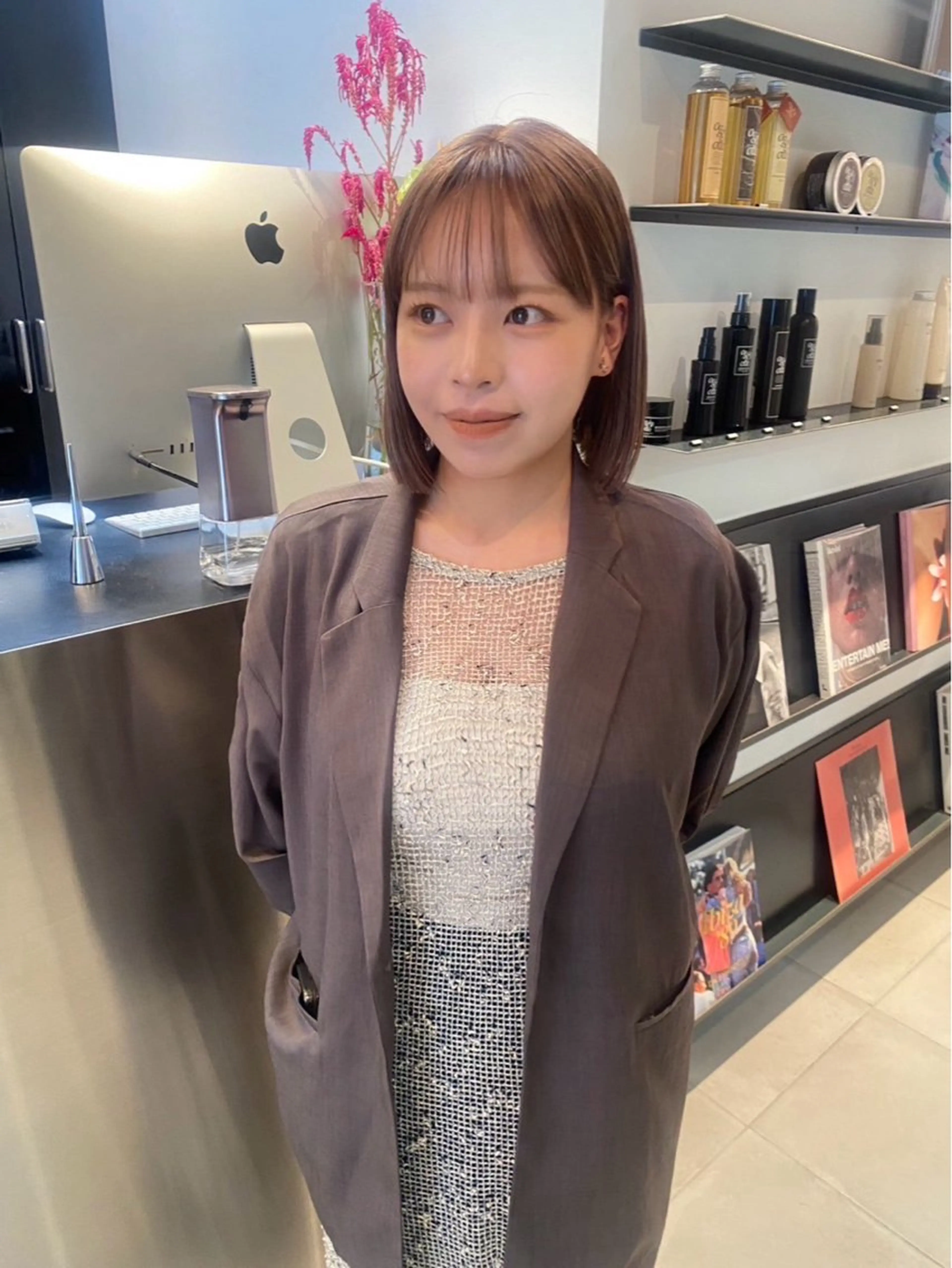 ショート カラー riria/ボブ /透明感カラー🎀のヘアスタイル