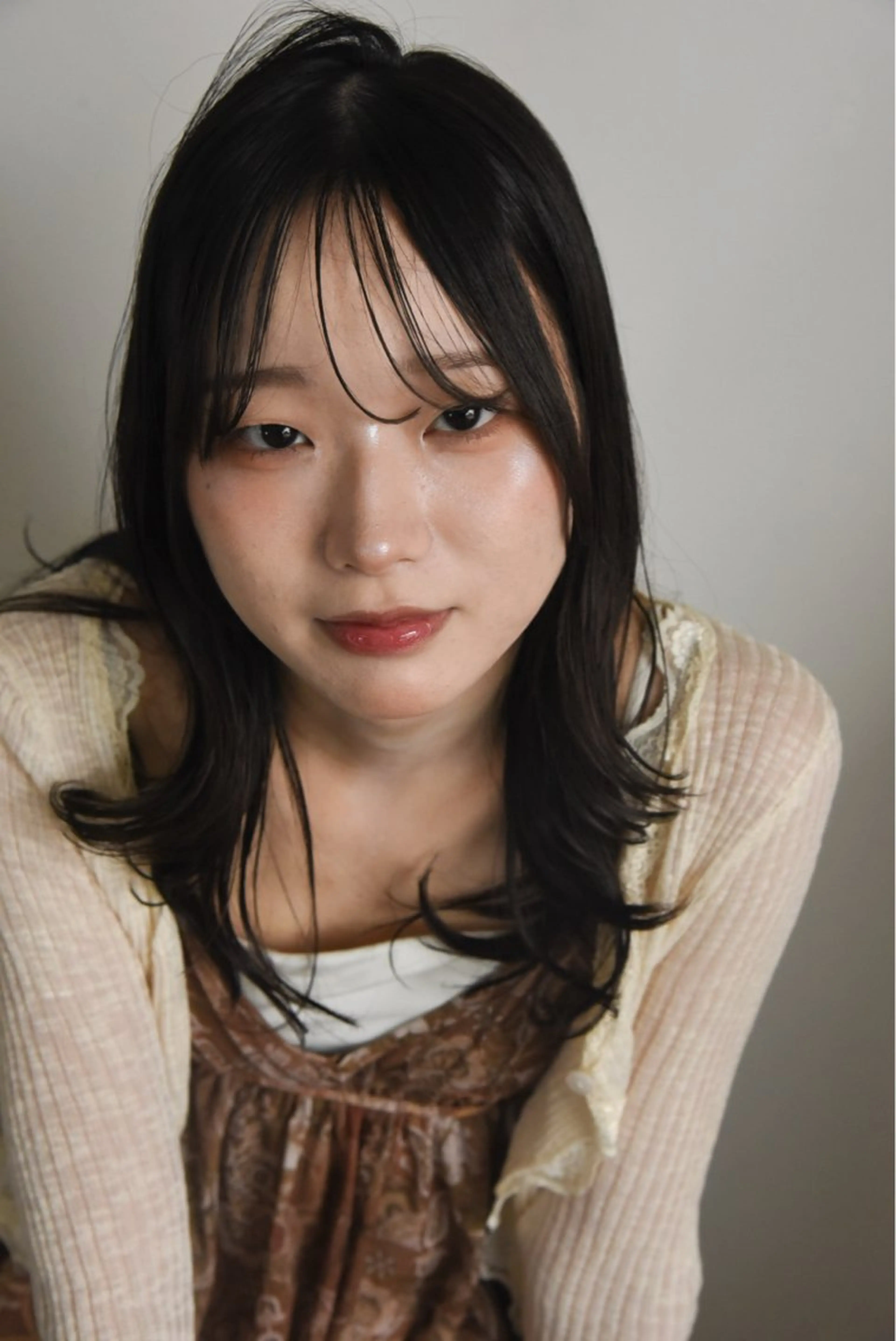 セミロング ヘアアレンジ NAVY 日 和のヘアスタイル