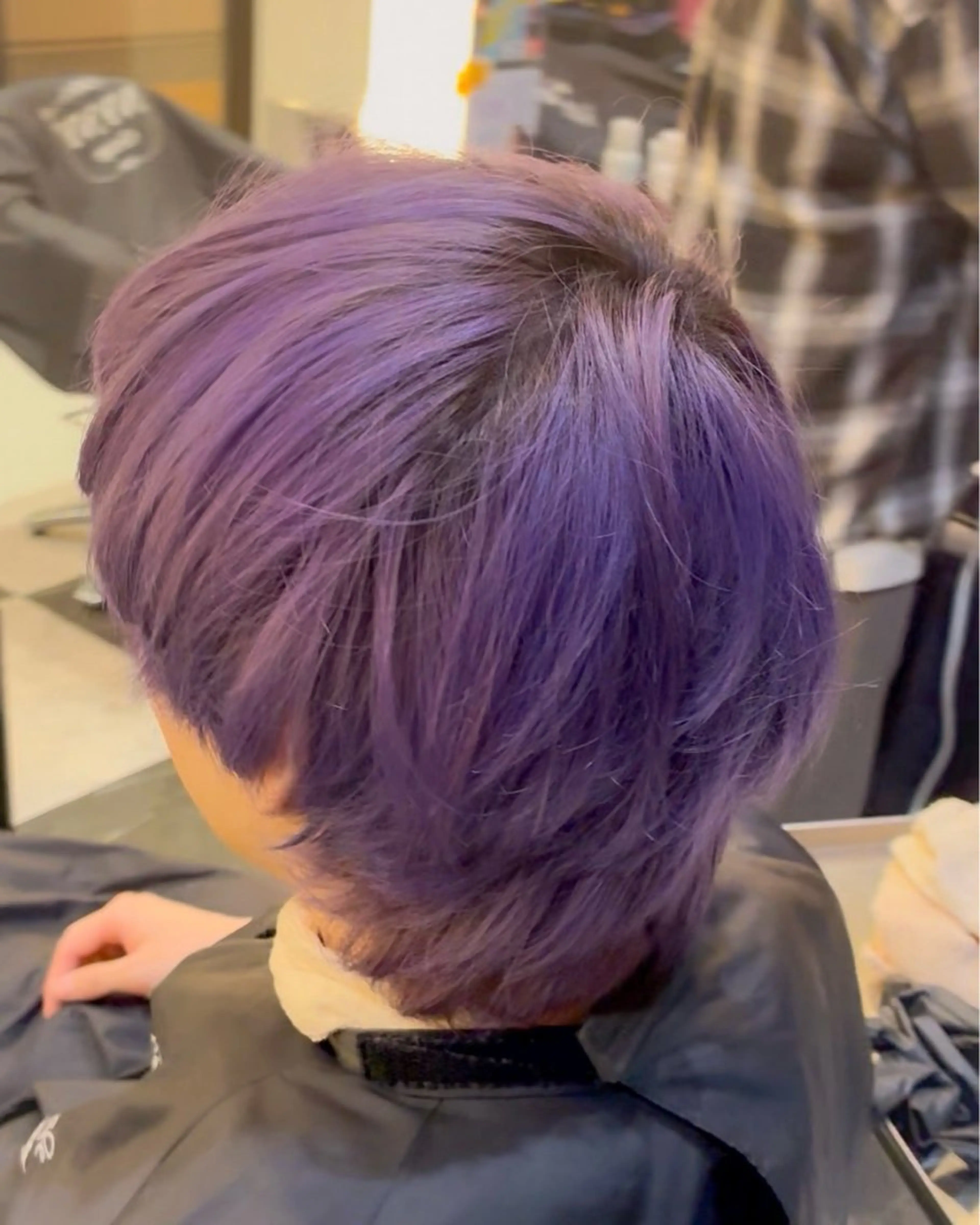 カラー メンズ イルミナカラー ラベンダーカラー レディースモデル募集 無料/田中海斗のヘアスタイル