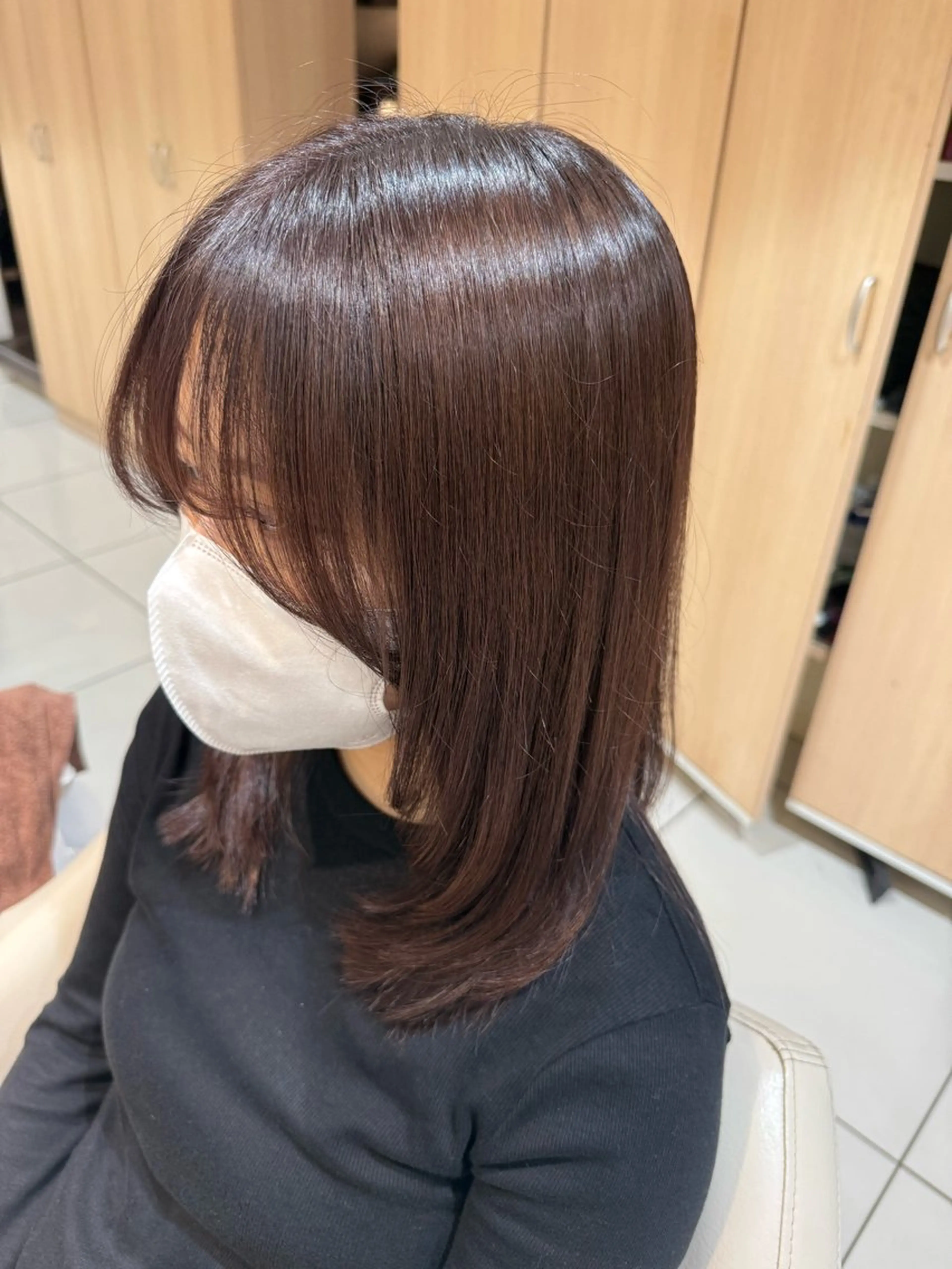 ミディアム カラー ヘアカラー 髪質改善カラー💎 オオネヨシナリのヘアスタイル