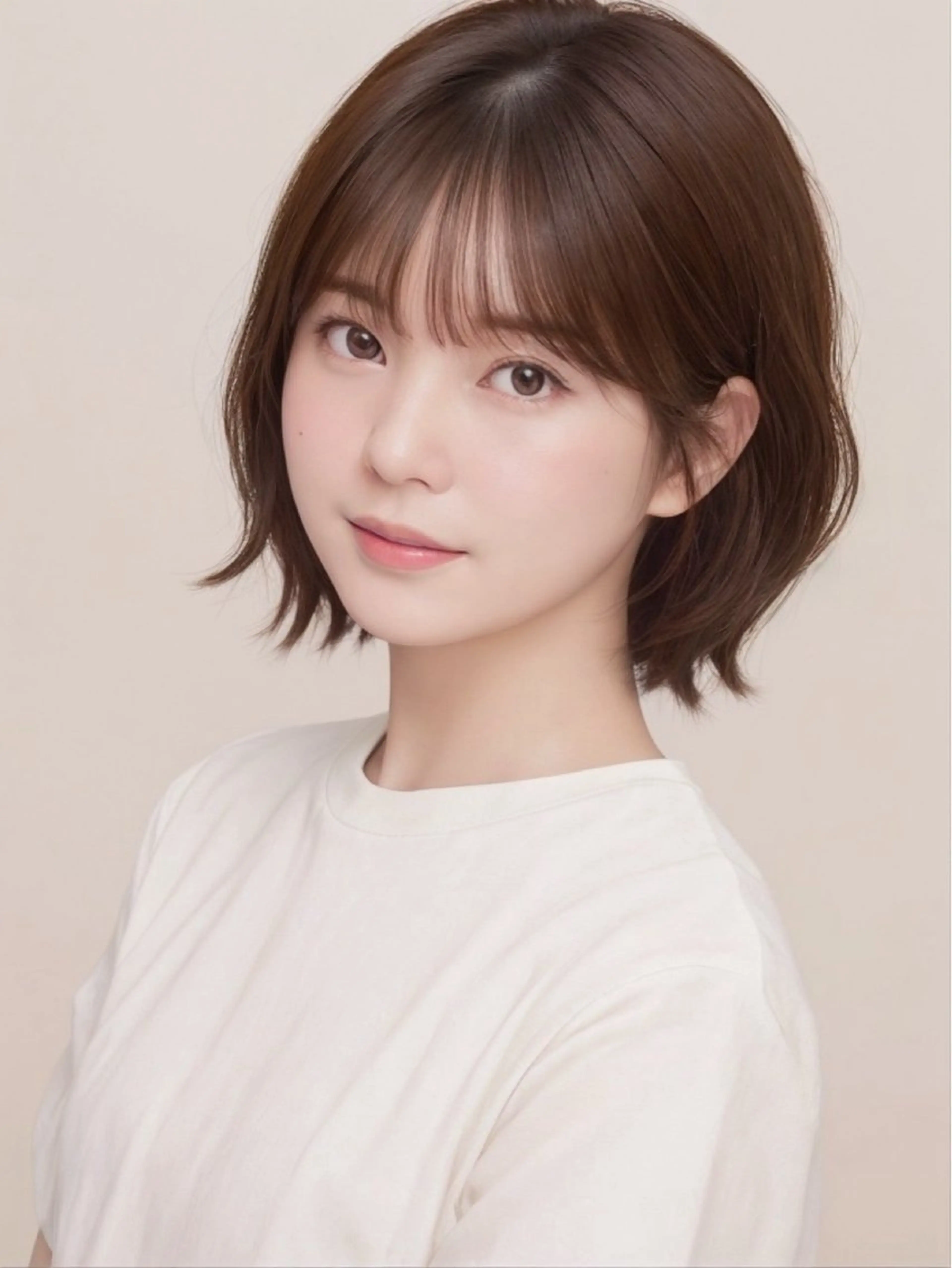 ショート 中顔面短縮 顔まわり新田大翔のヘアスタイル