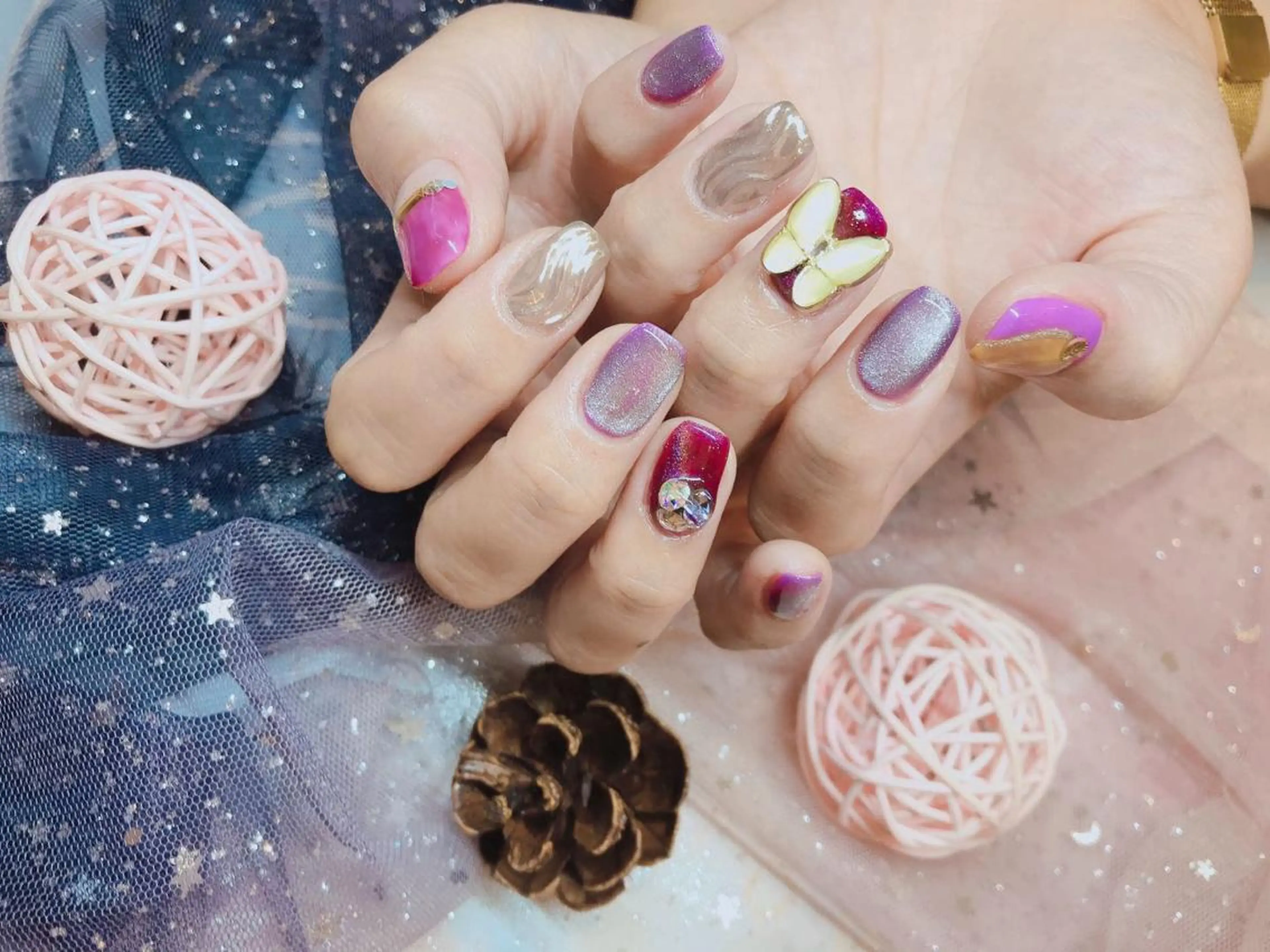 ネイル 長さだし専門店 M2　rikaのネイルデザイン