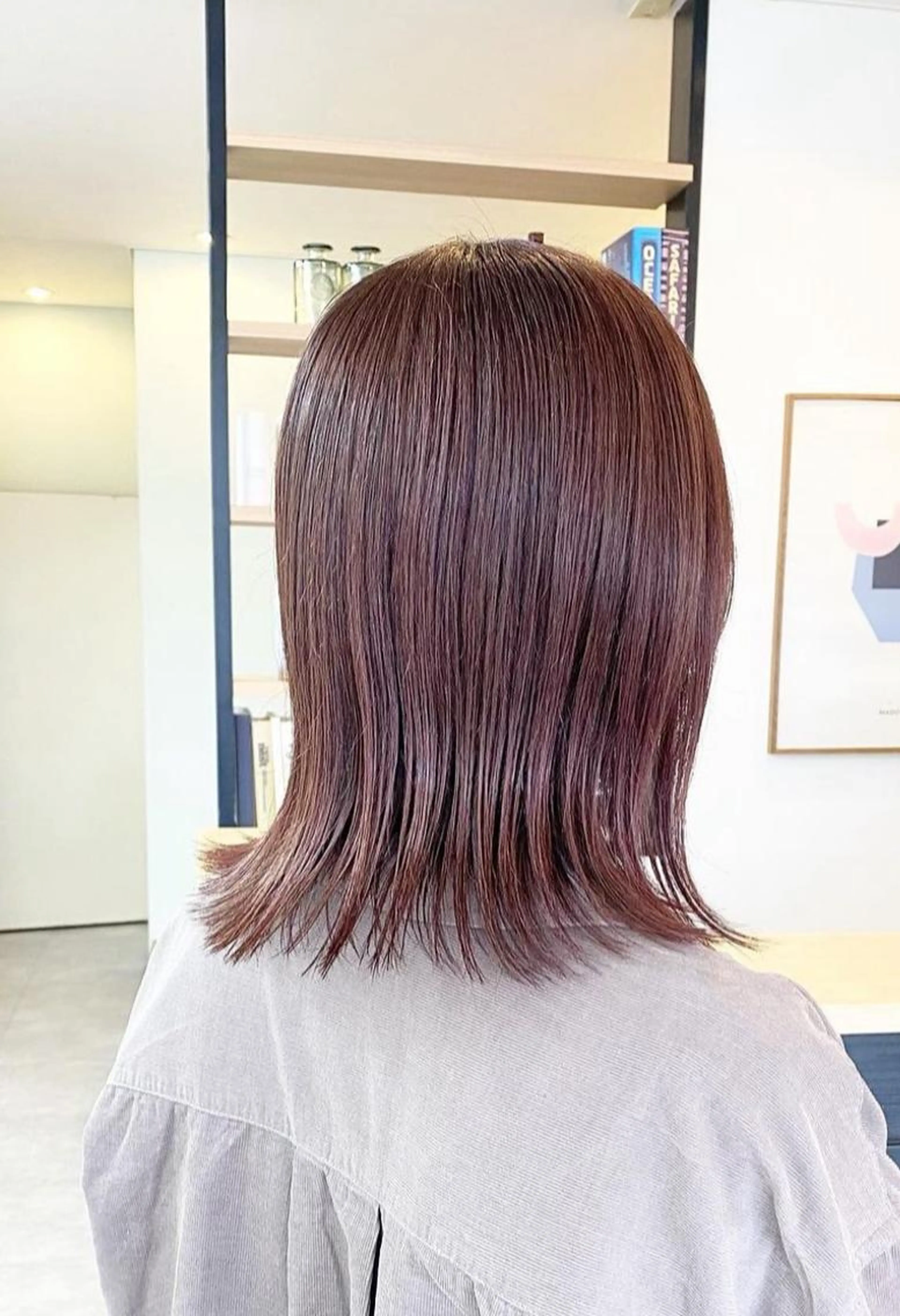 ケアカラーリング（1カラー）＋シャンプー＋ブローの写真