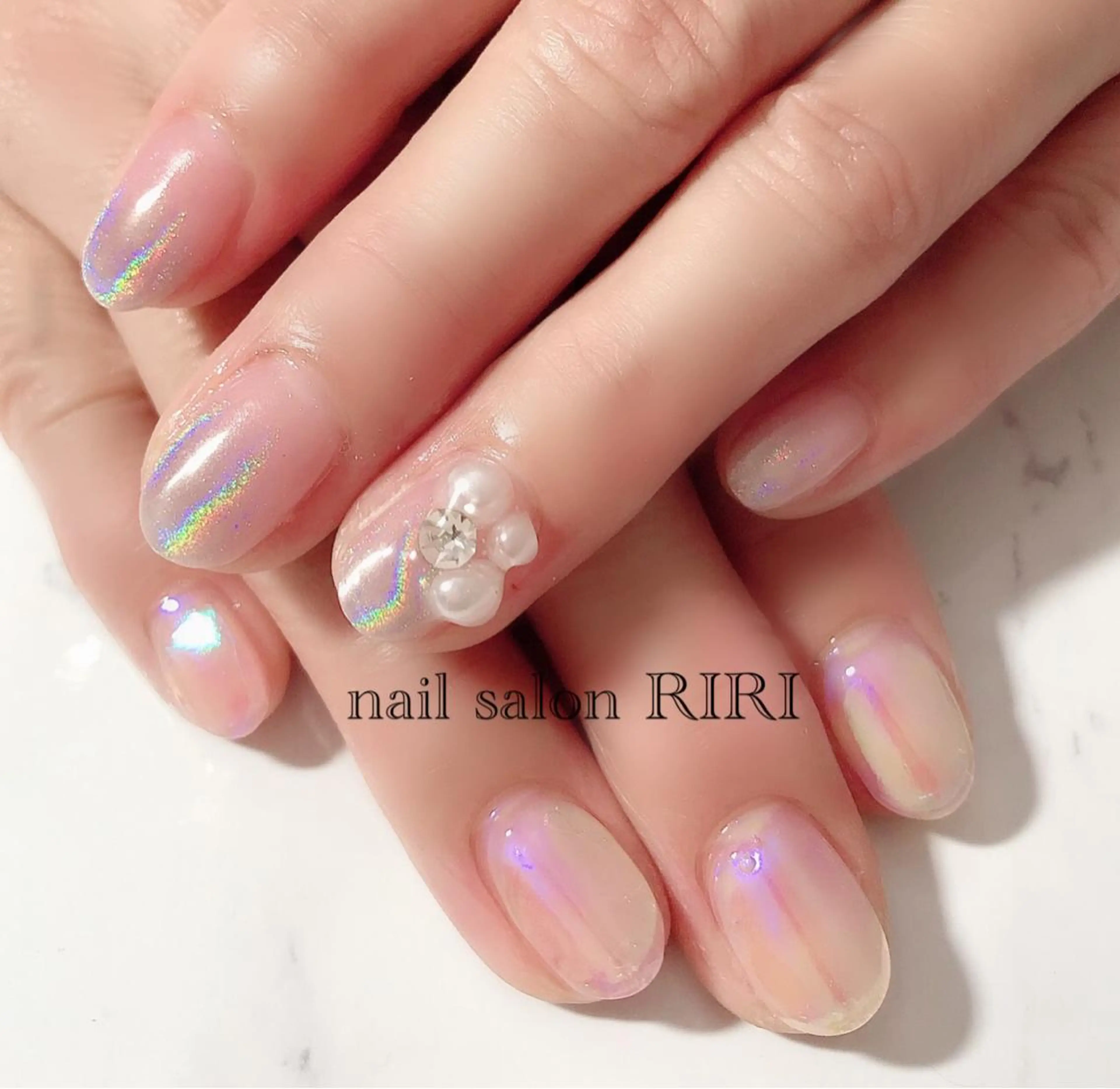 ネイル 氷ネイル・うるうるネイル RIRI リリのネイルデザイン