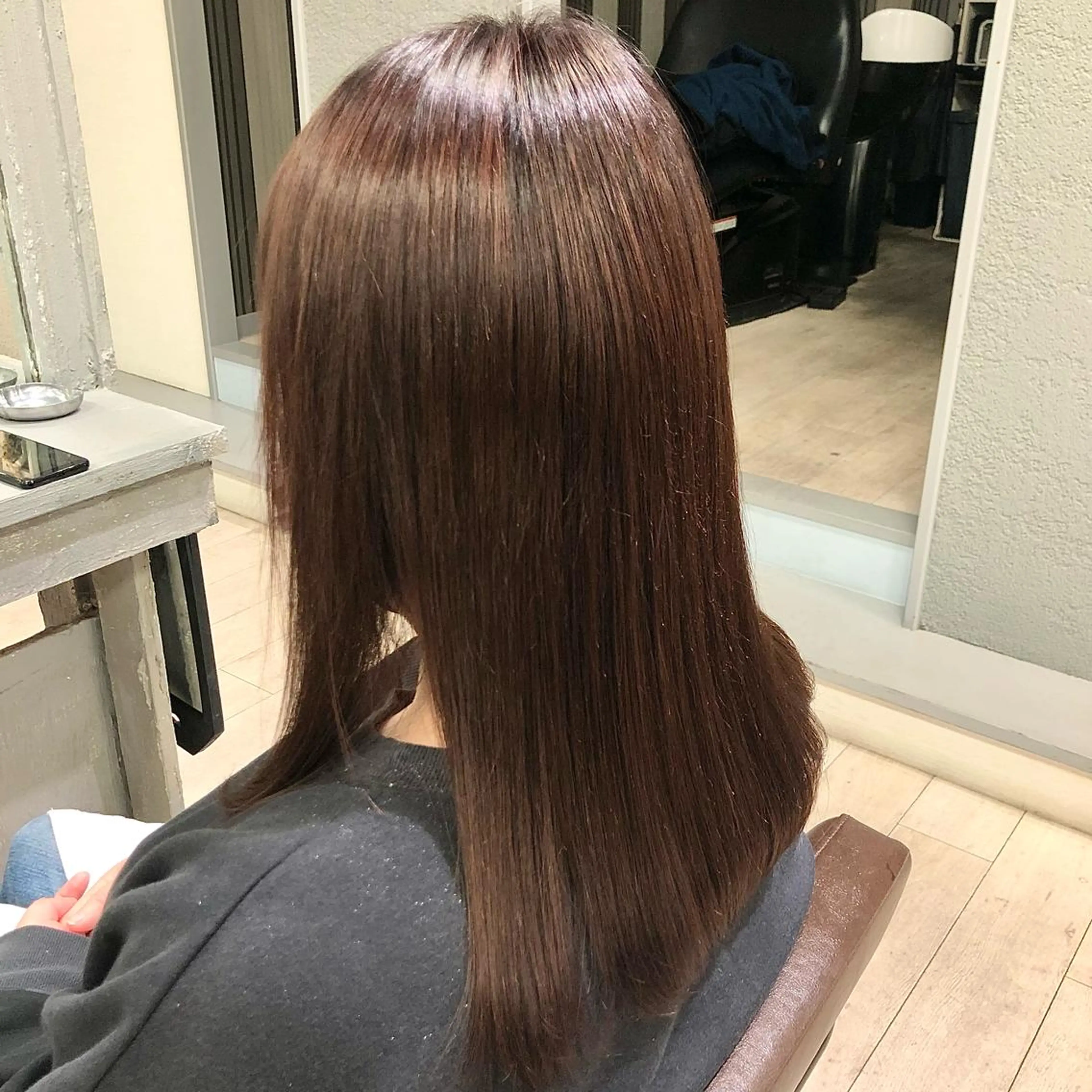ミディアム カラー 村上 佳織のヘアスタイル