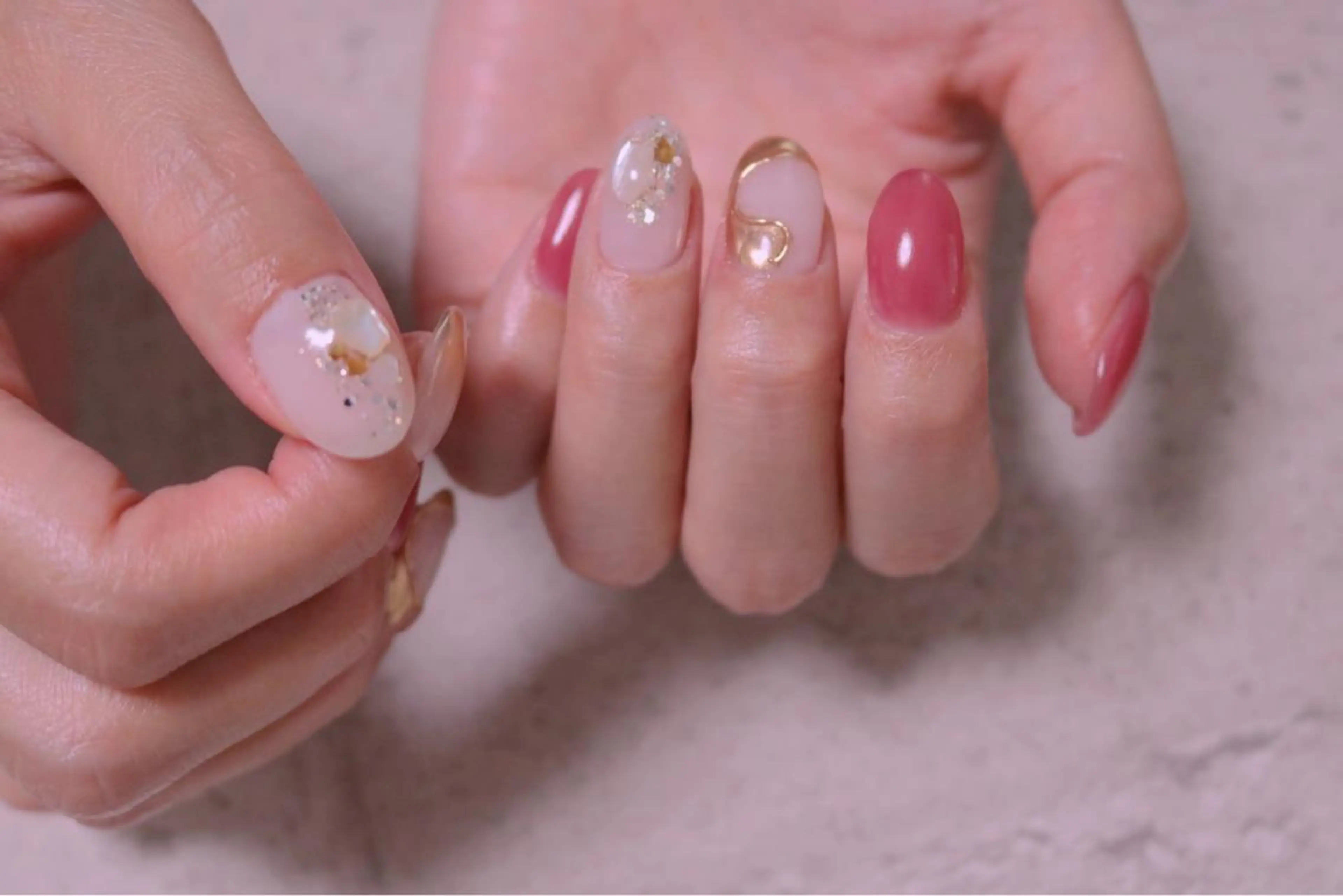 ネイル オーロラネイル カジュアル ジェルネイル マグネットネイル マットネイル MH Nailのネイルデザイン