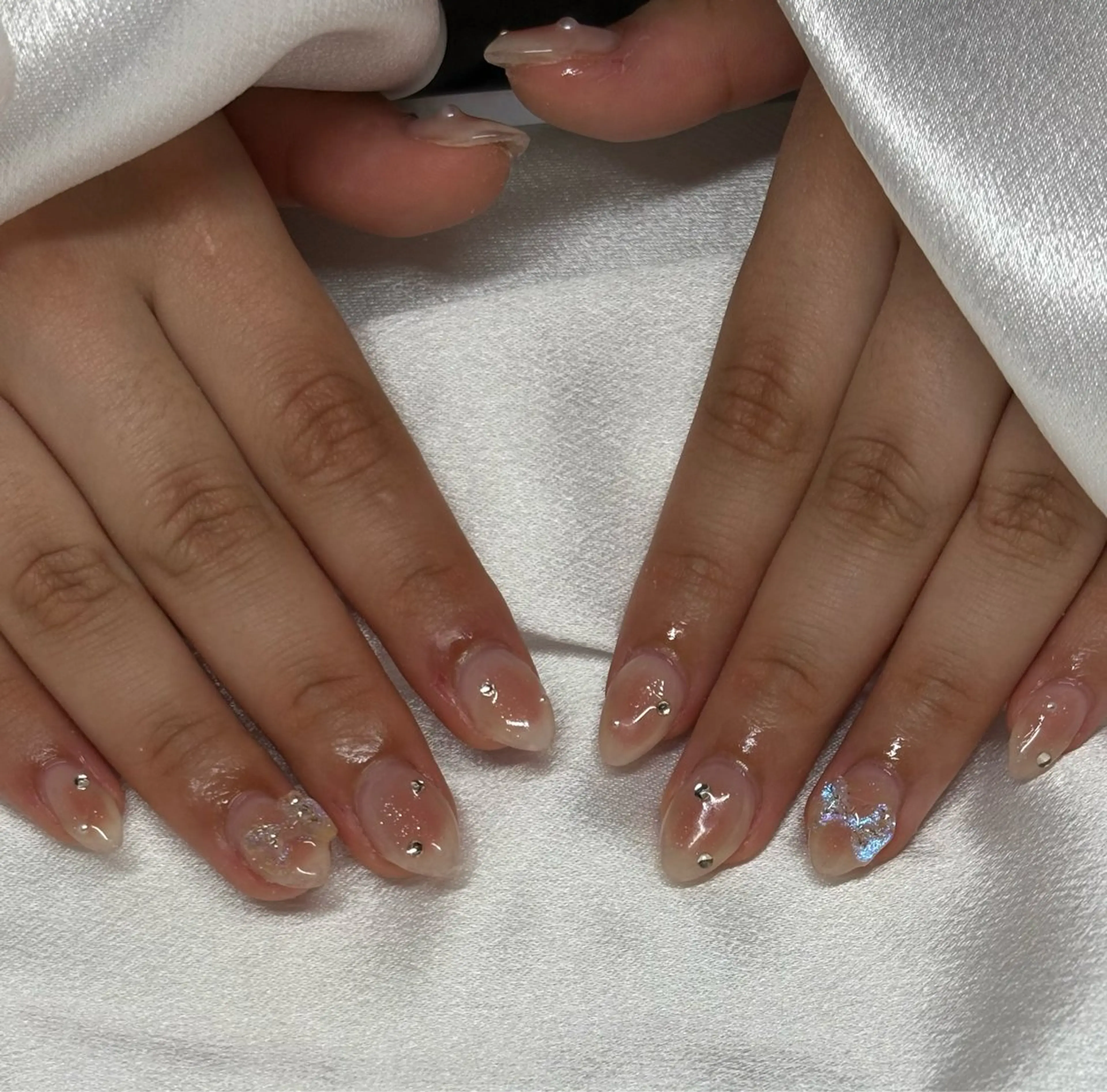 ネイル チークネイル 佐藤 ◡̈のネイルデザイン