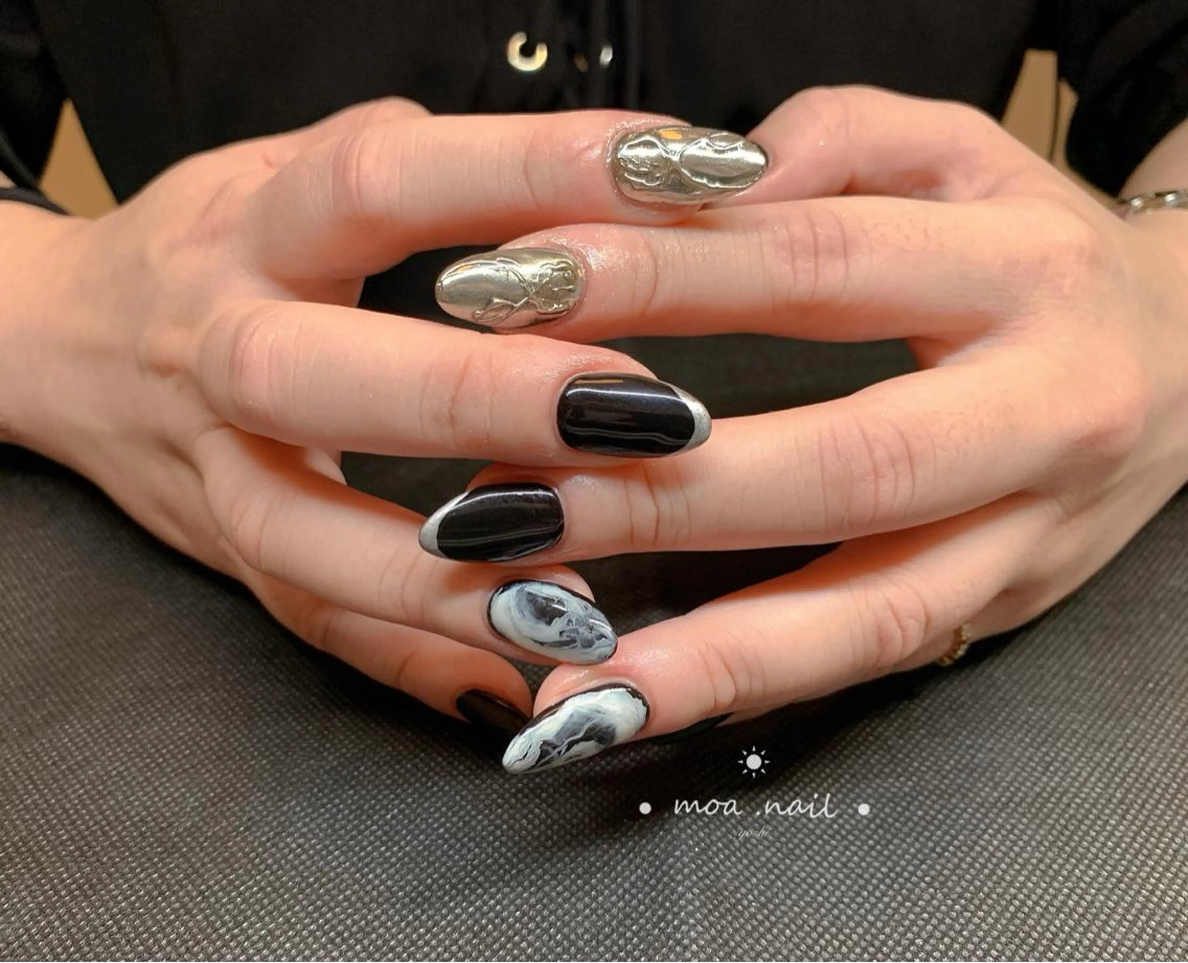 ネイル 持ち込み スカルプネイル MoaNail🫶 Yoshiのネイルデザイン
