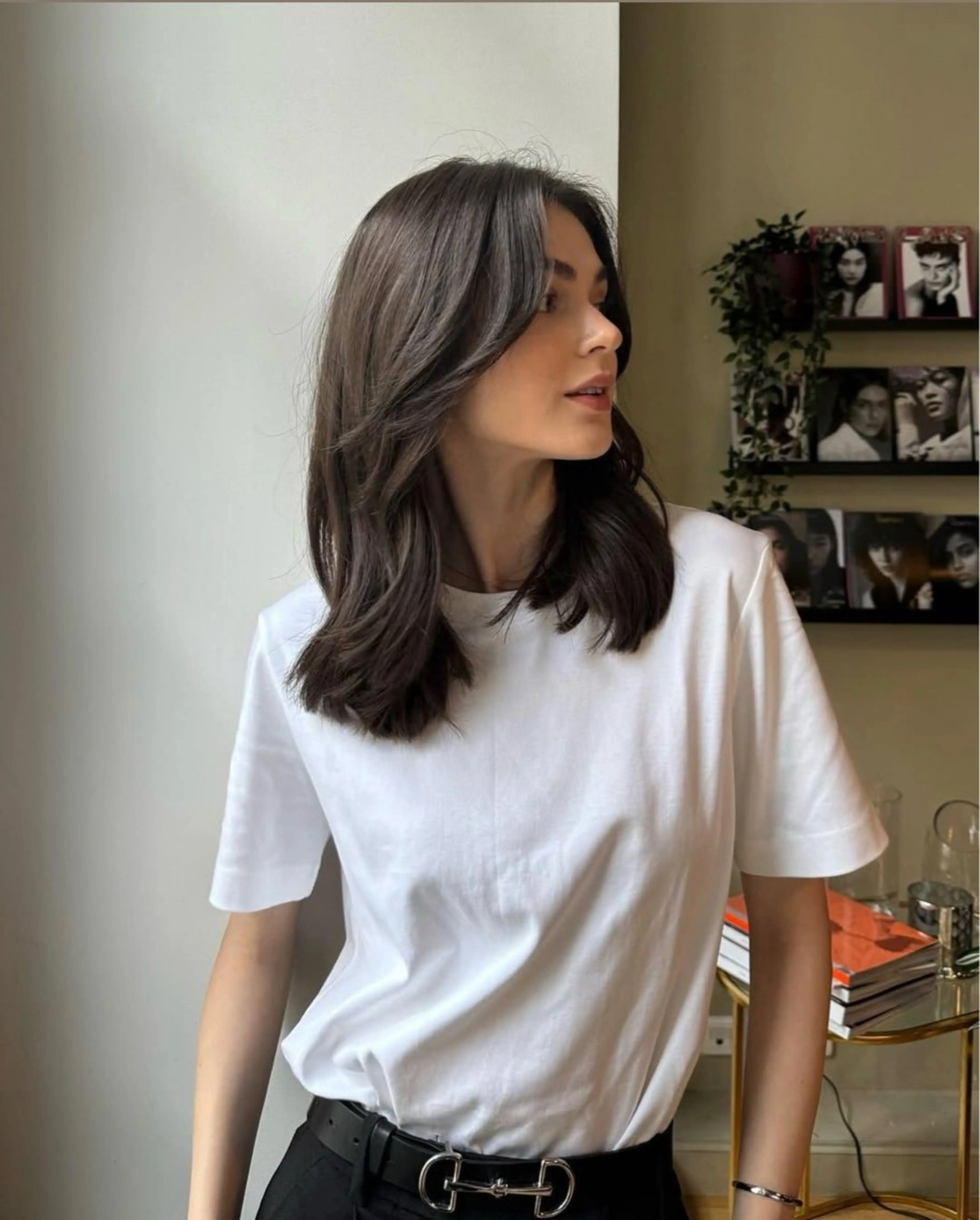 セミロング カット 海外レイヤー鯉渕 【海外風メンズも◎】のヘアスタイル