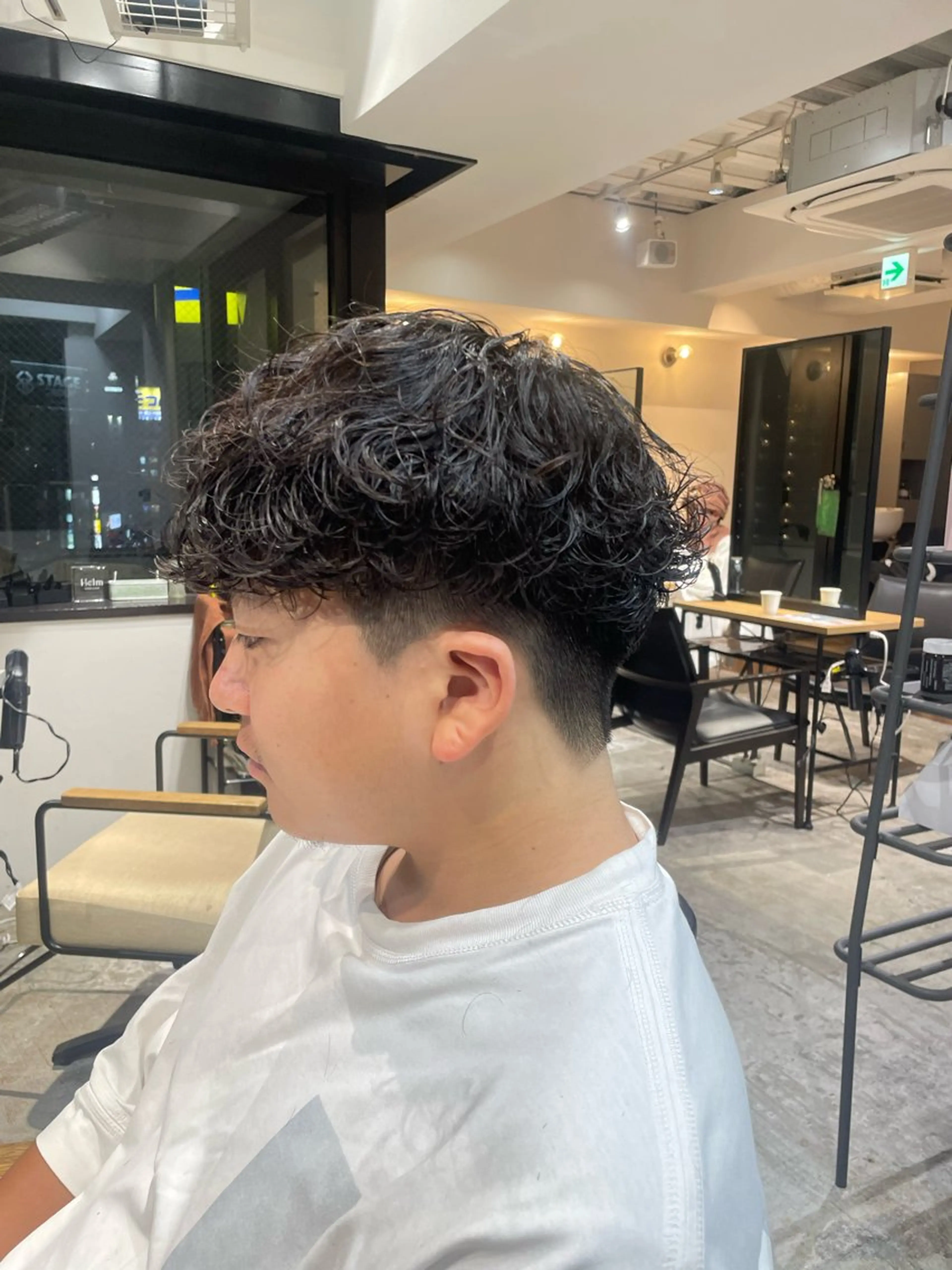 ショート パーマ スパイラルパーマ カット パーマ メンズパーマ梅田 ・川副史晶のヘアスタイル
