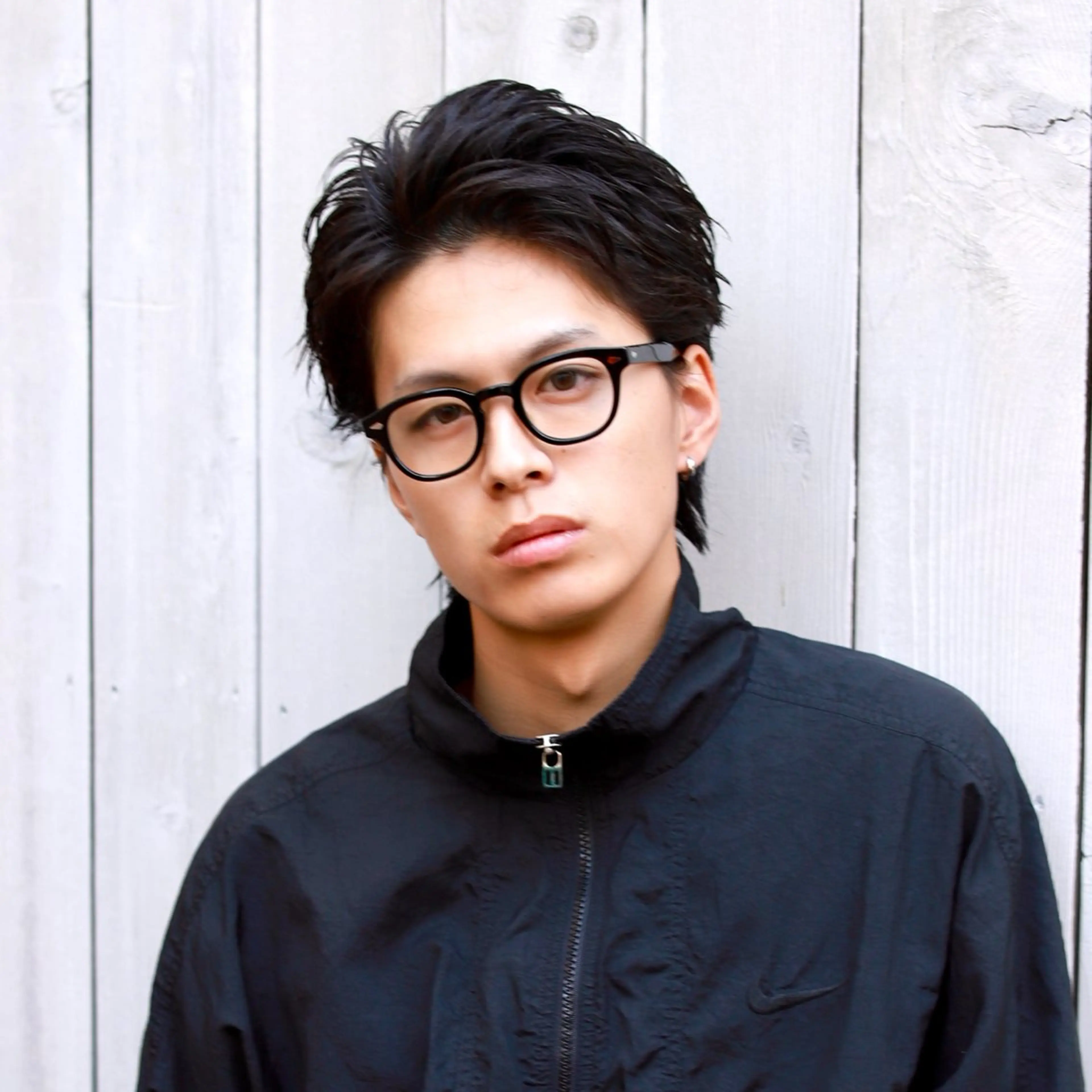 メンズ オールバック カット パーマ 丸山 航輝のヘアスタイル