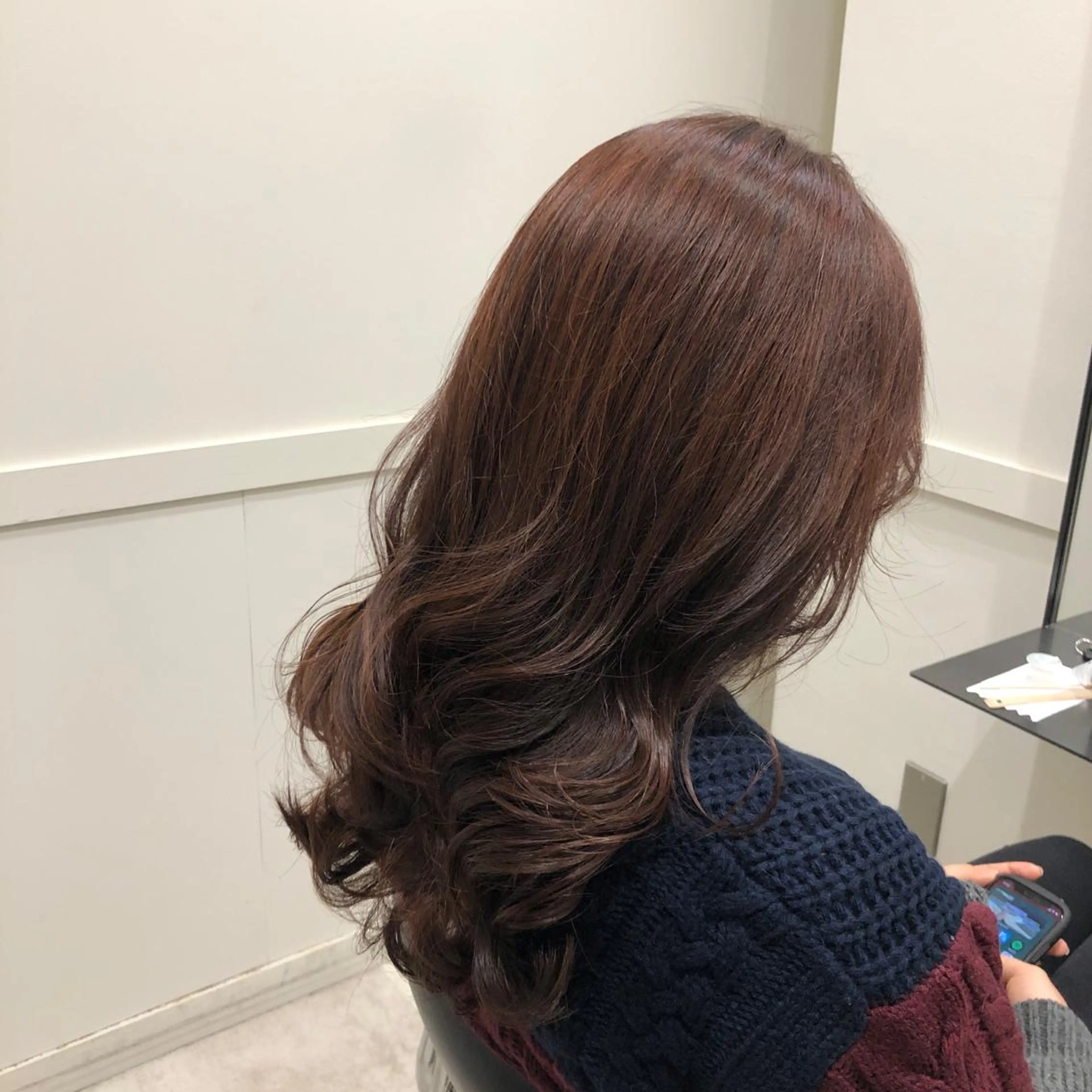 ロング カラー ブリーチ ブラウンカラー ダブルカラー ブリーチなしカラー ピンクカラー 🫧こおりやま なつみ🫧のヘアスタイル