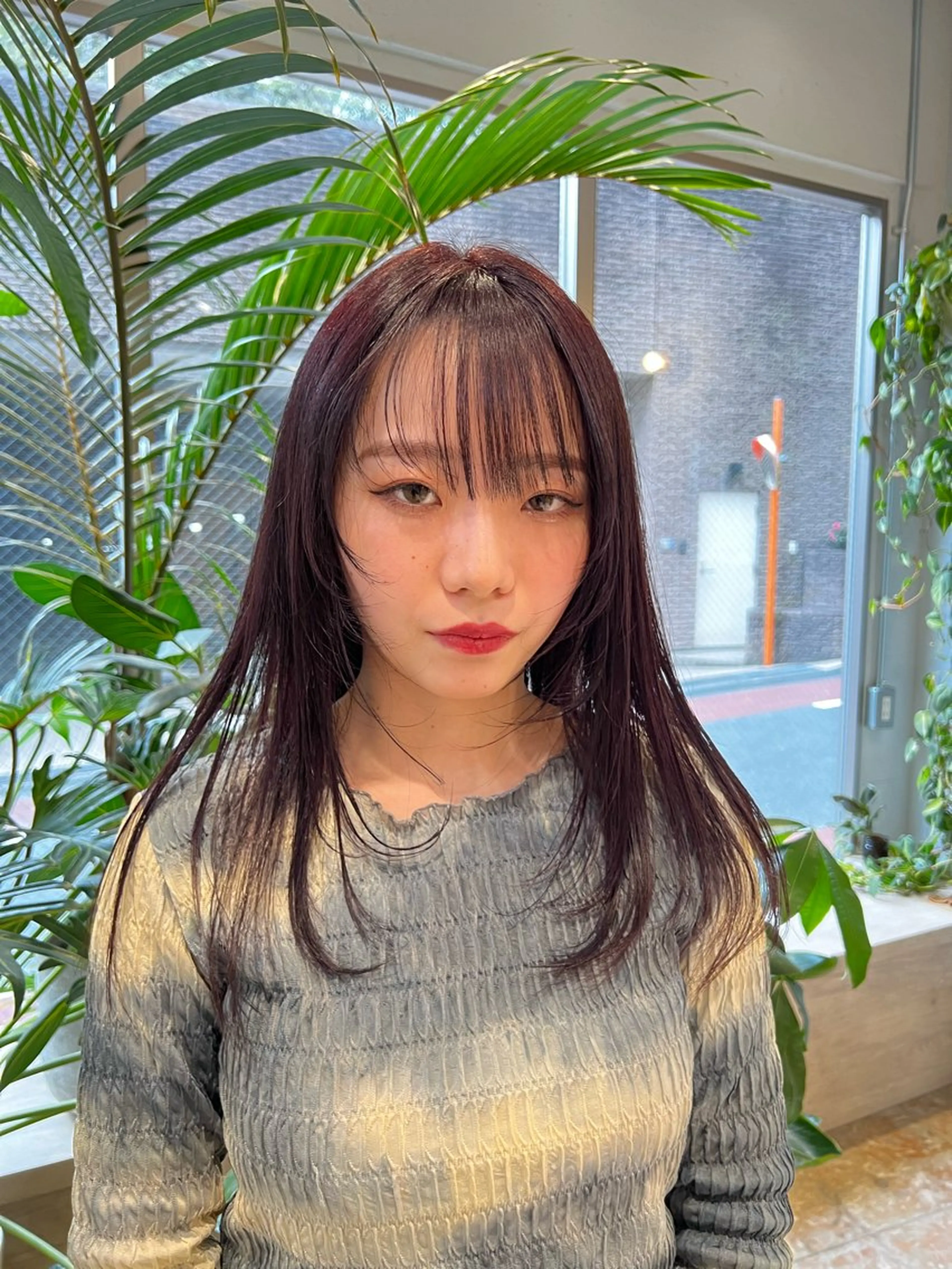 セミロング カラー ヘアアレンジ パーマ/ボブ /レイヤー チヒロのヘアスタイル