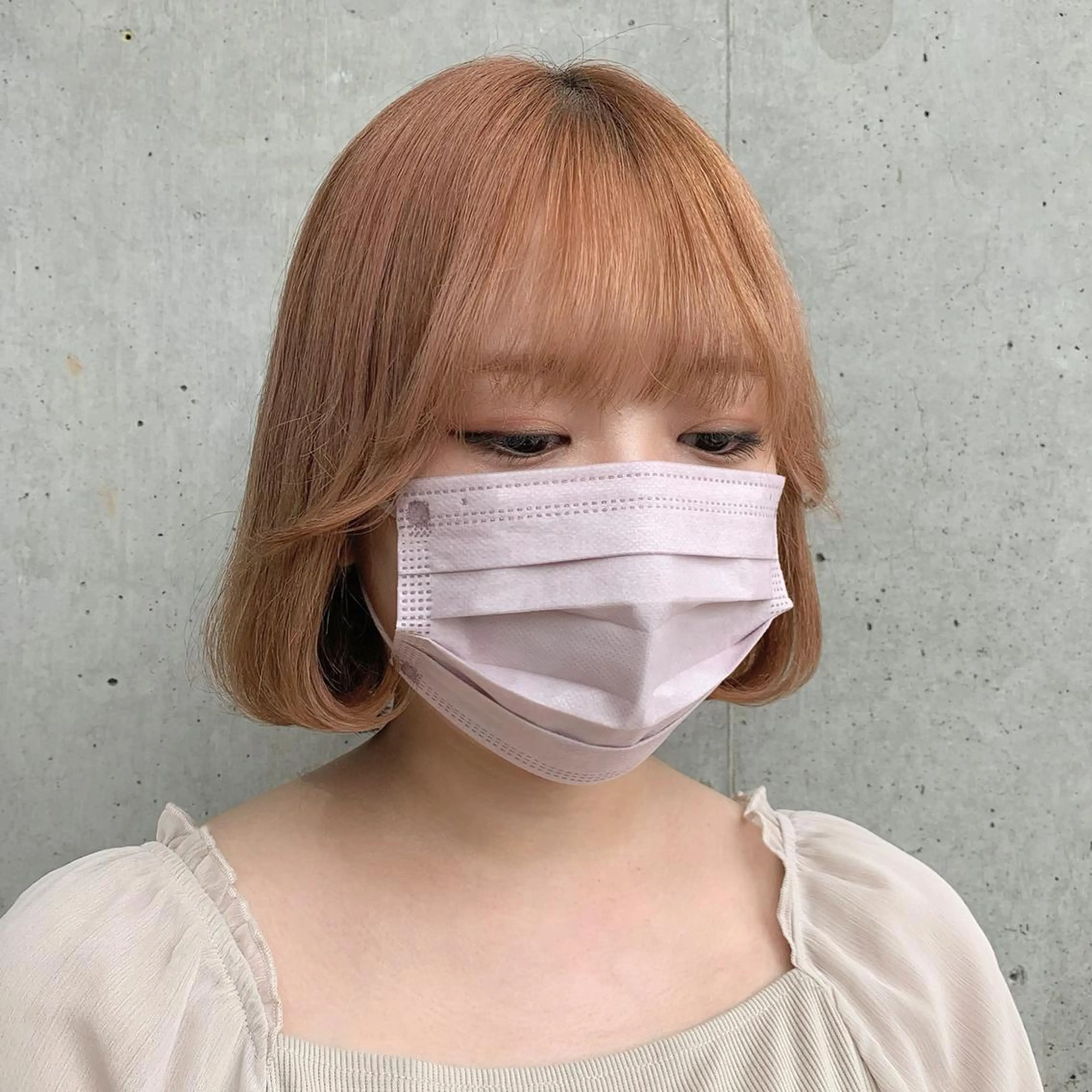 ショート カラー アッシュ アッシュグレー アッシュグレージュ バレイヤージュ ミストバング 韓国ヘア 🦋KIRA🦋のヘアスタイル