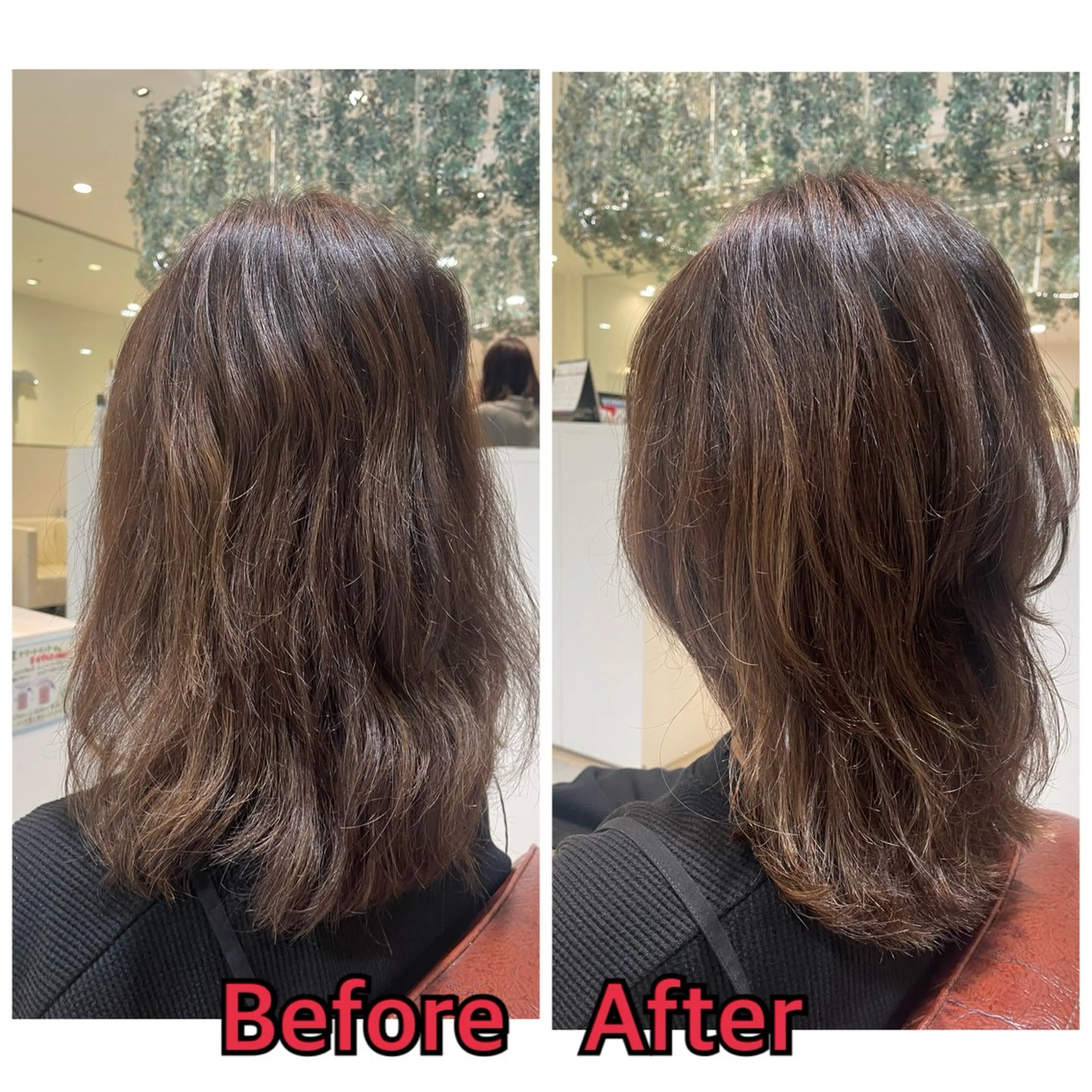 ミディアム ミディアムパーマ 平 真亜里のヘアスタイル