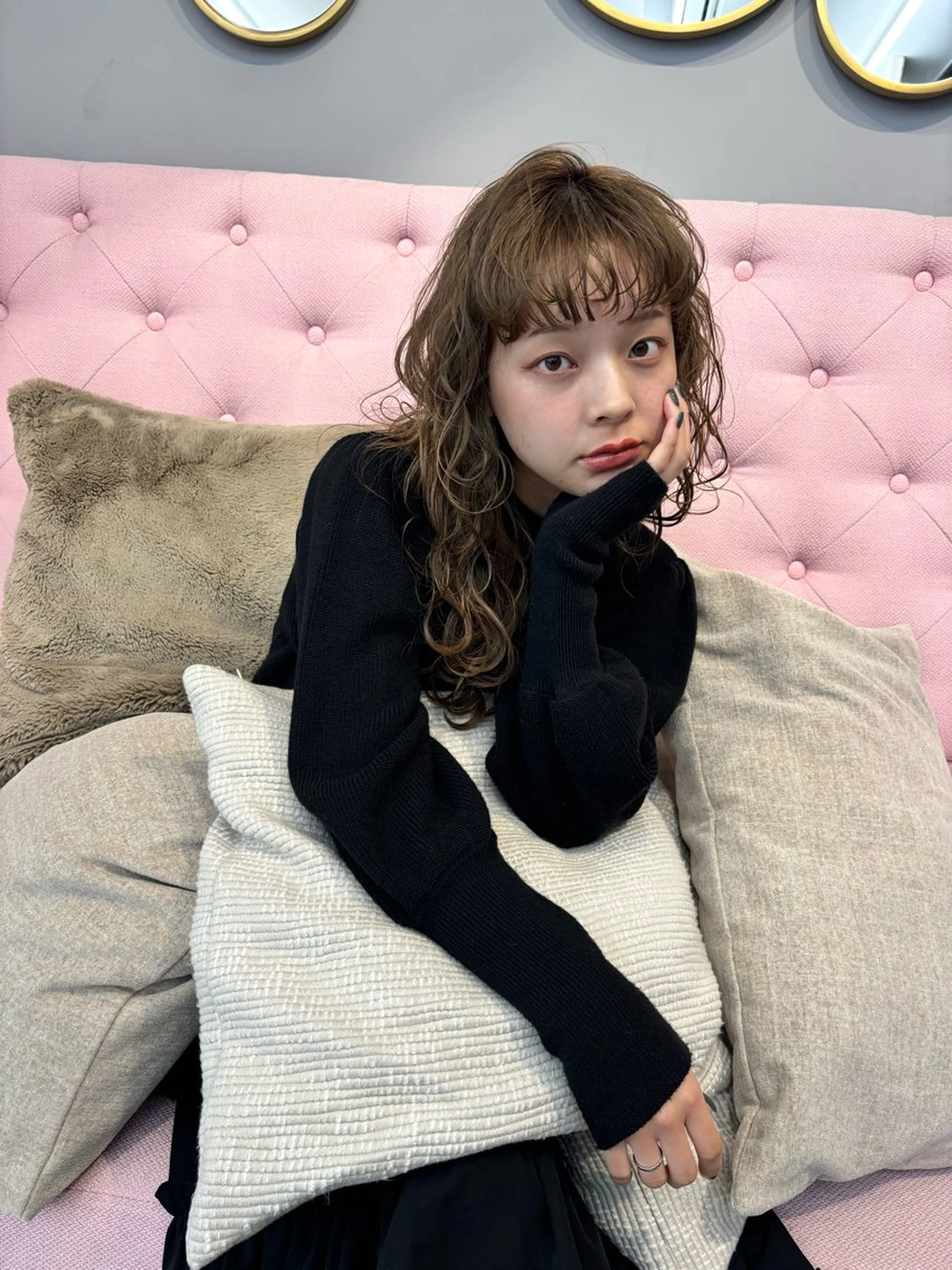 ロング 韓国風レイヤーカット 松葉翔のヘアスタイル