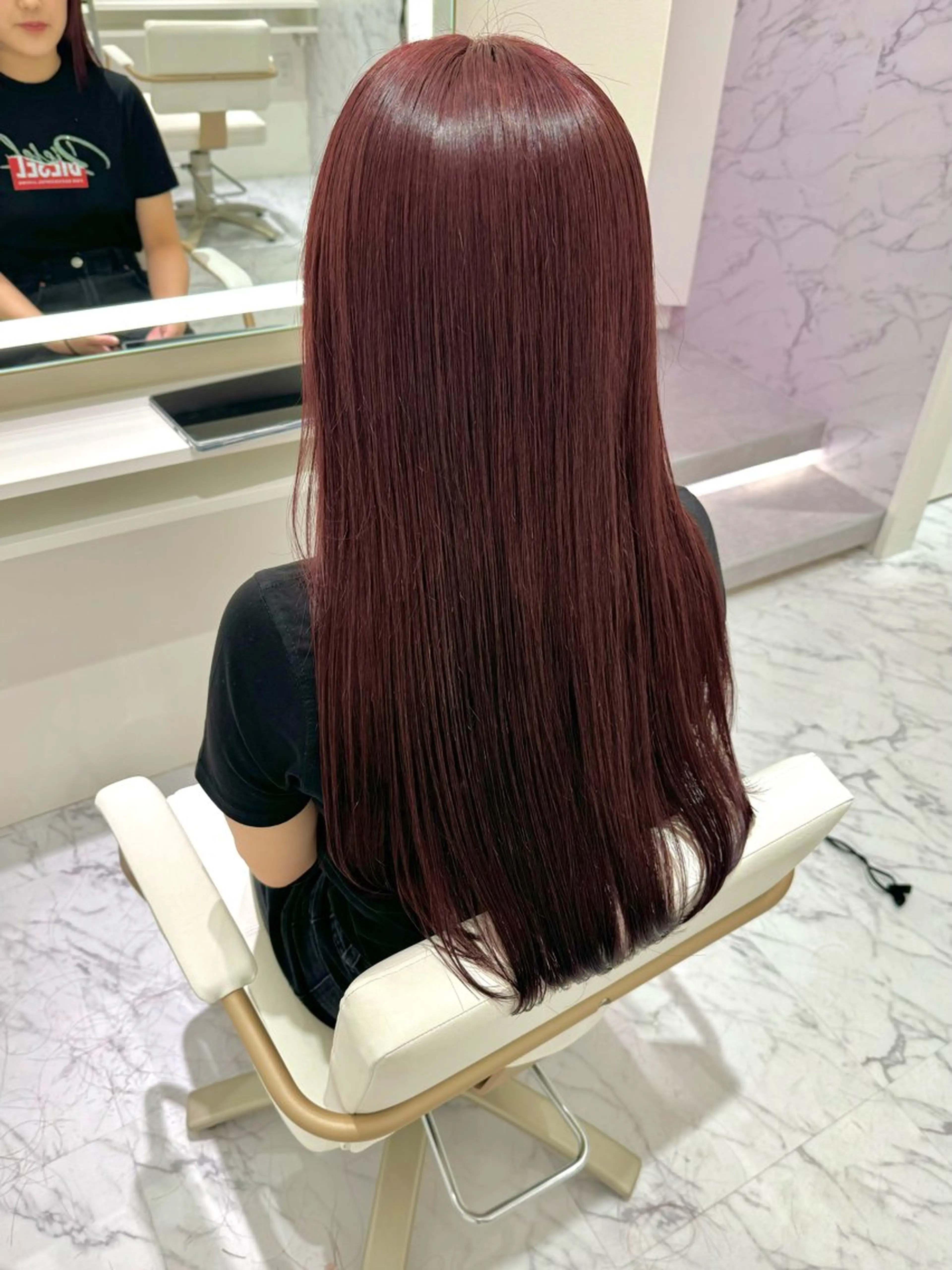 ロング カラー ヘアカラー ParveMix🍀 藤原愛未のヘアスタイル