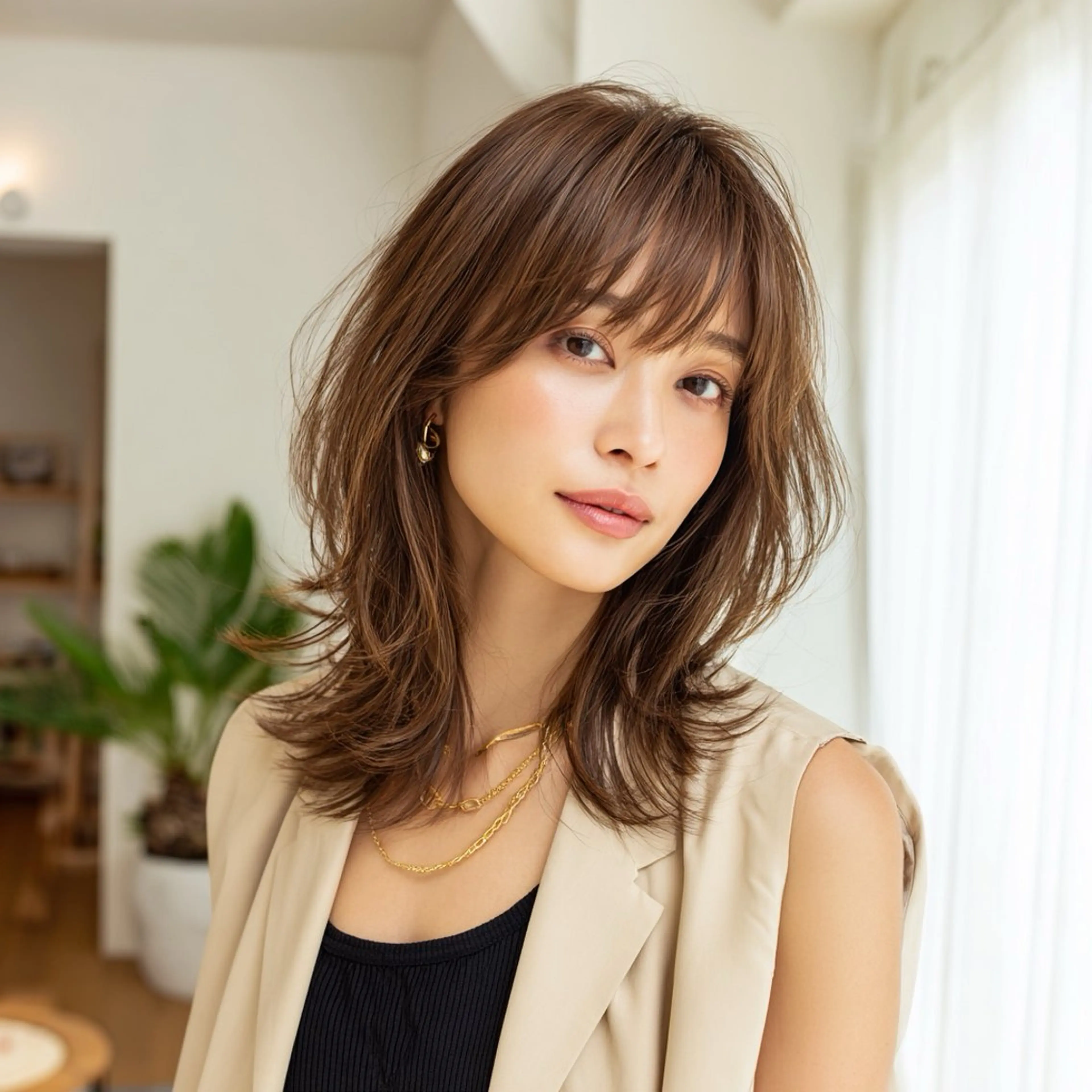 セミロング 🍑Kubu🍀 Momo🍑のヘアスタイル