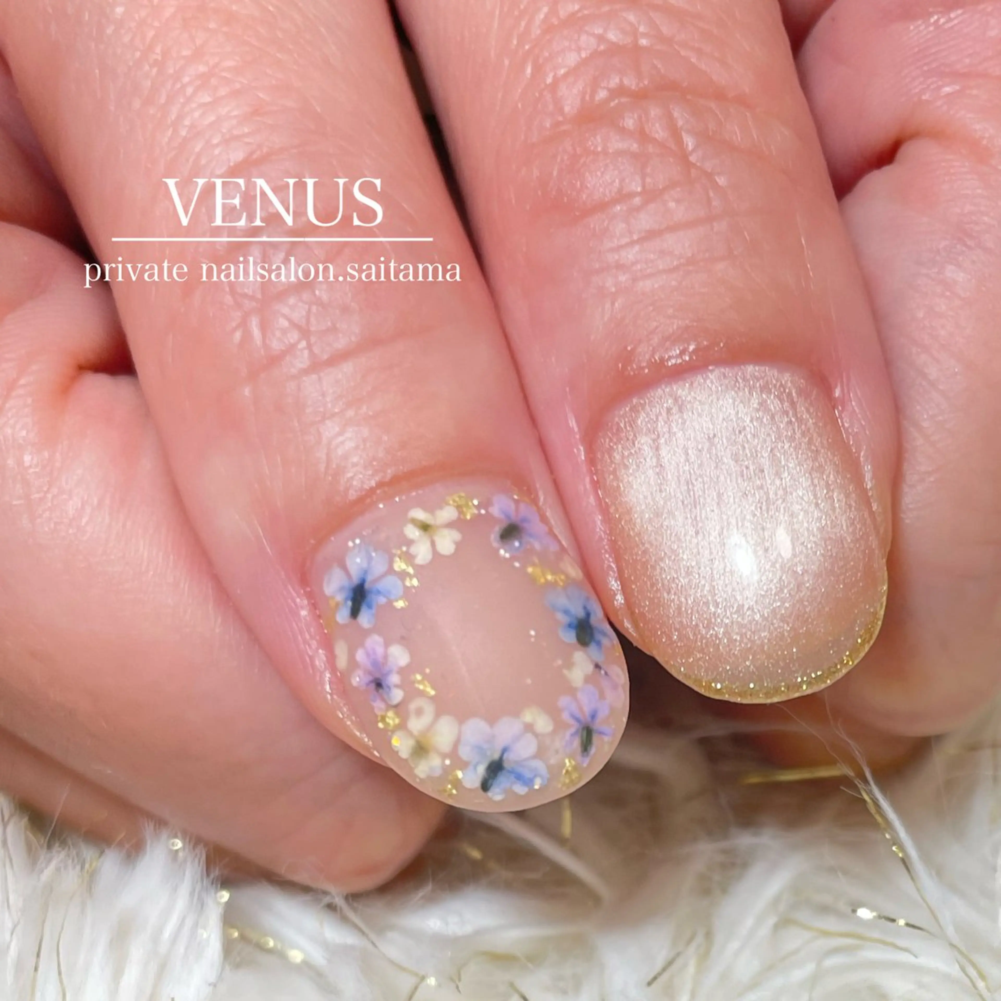 ネイル ラメ(グリッター) マグネットネイル nailsalon VENUSのネイルデザイン