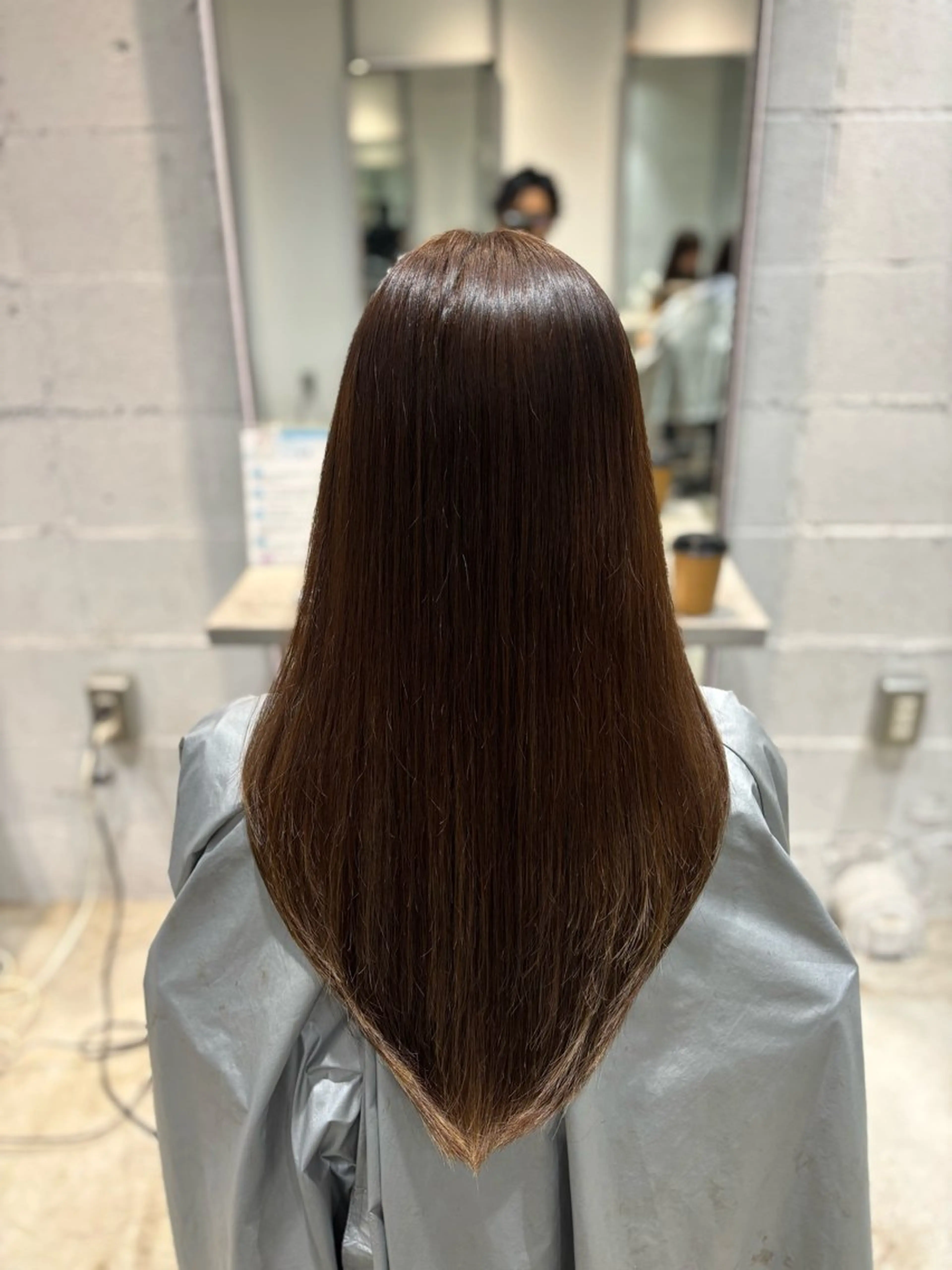 パーマ 縮毛矯正 酸性ストレート ストレートパーマ カット 縮毛矯正 トリートメント 艶髪酸性ストレート /髪質改善/寺田警二のヘアスタイル