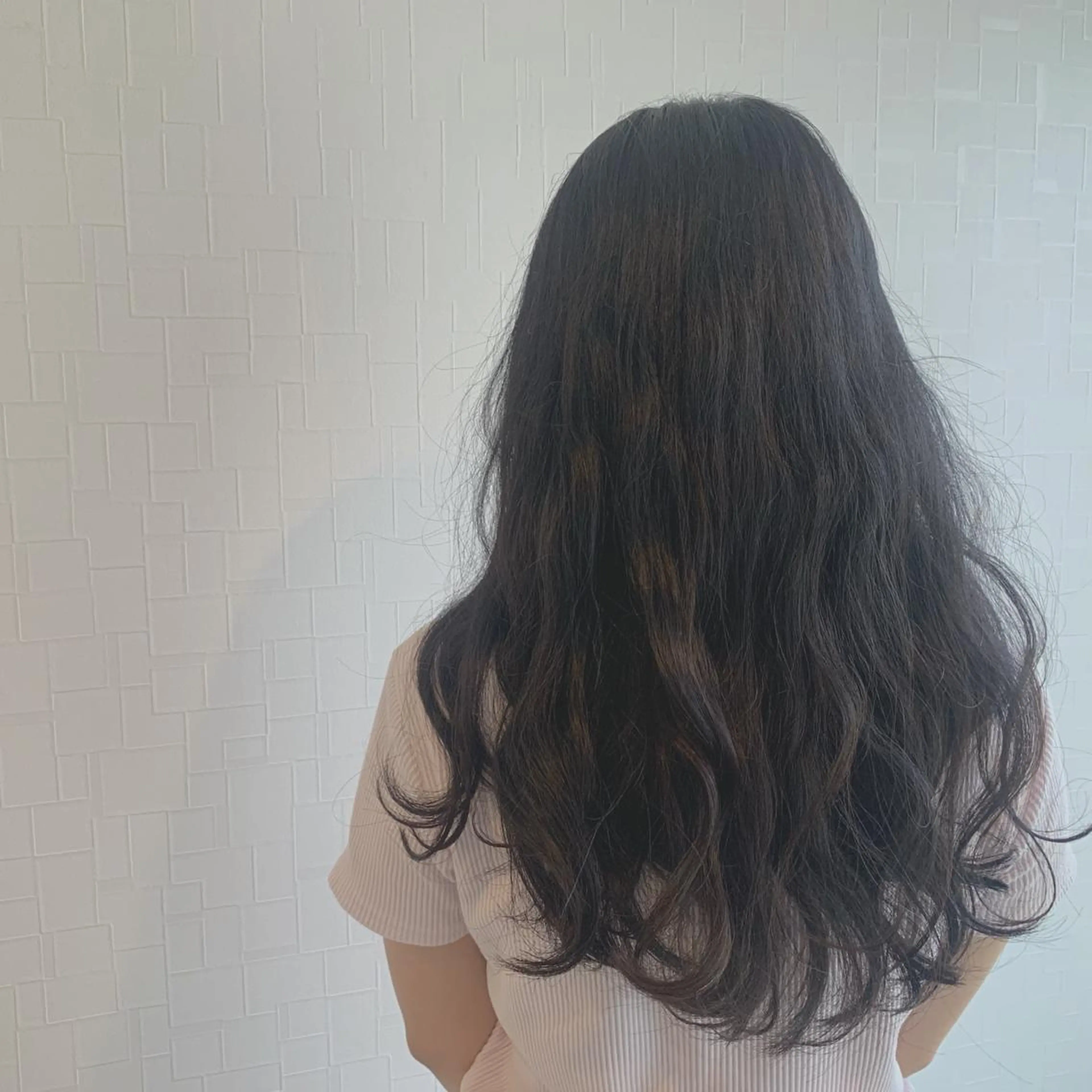 ロング カラー パーマ ナガサカ サチのヘアスタイル