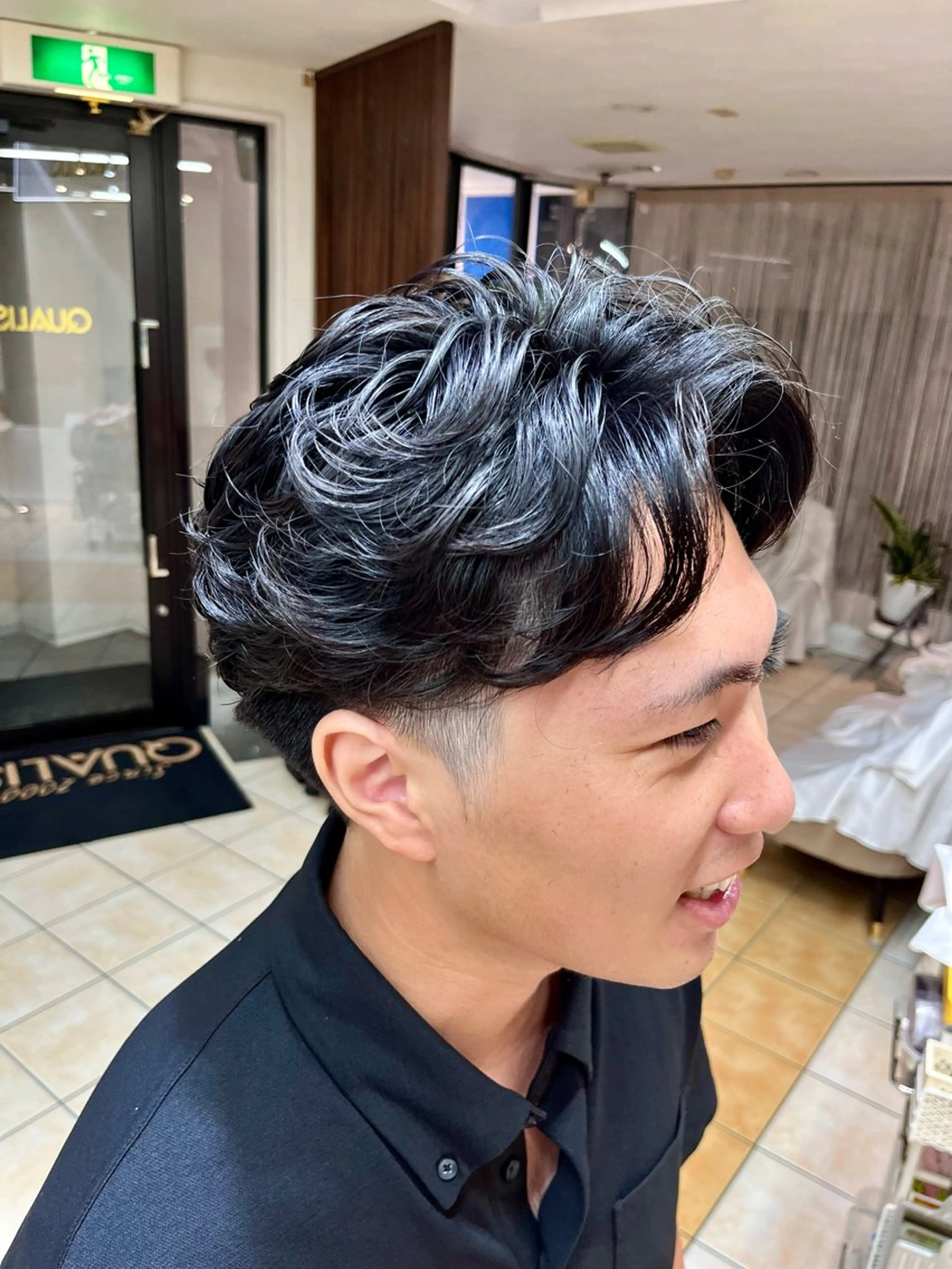 ショート パーマ メンズ カット パーマ メンズ特化/パーマ/ 髪質改善　高野奨馬のヘアスタイル