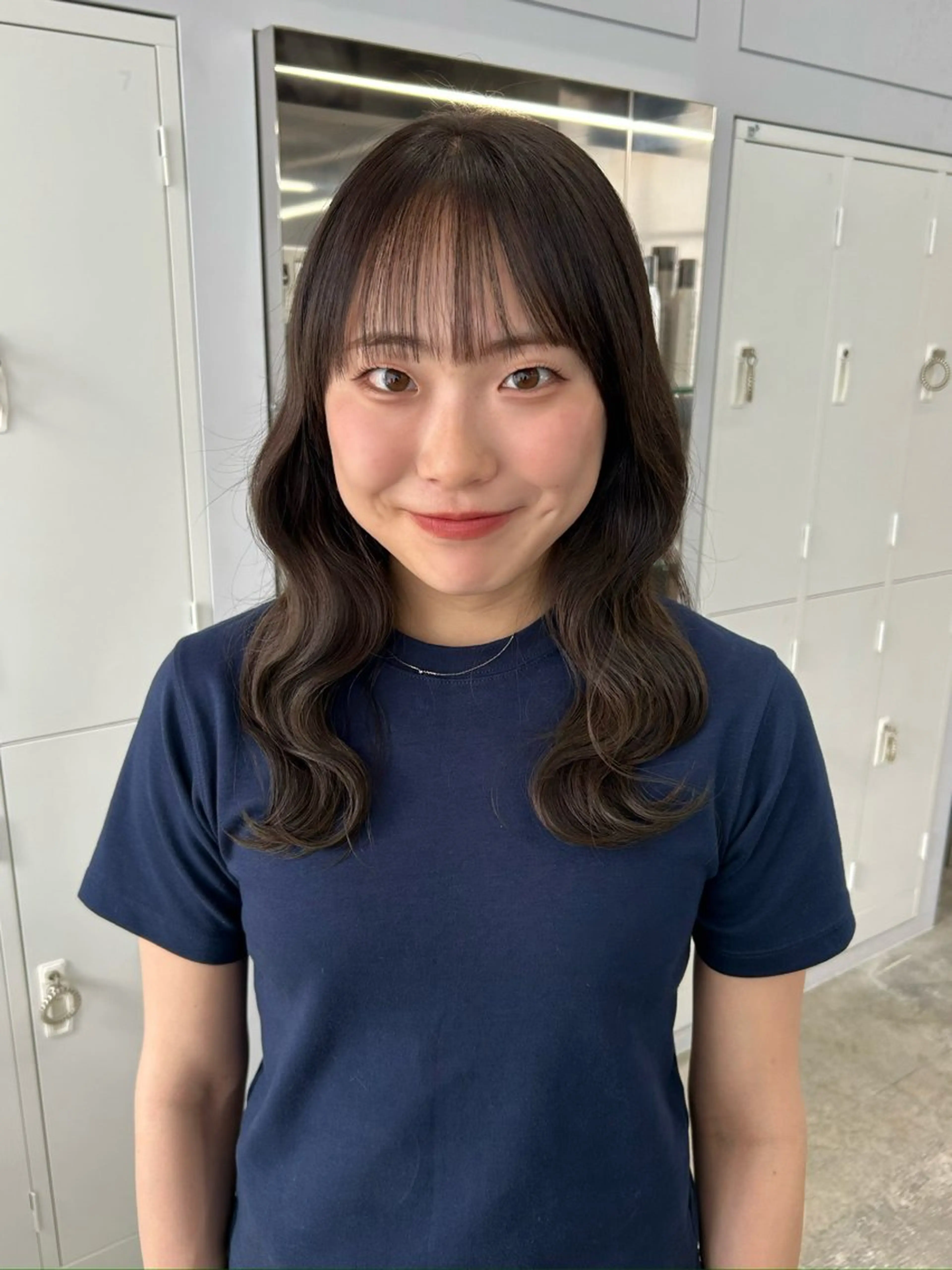 セミロング カット ヘアカラー トリートメント ハルカ 透明感カラー 美髪縮毛矯正🥣のヘアスタイル