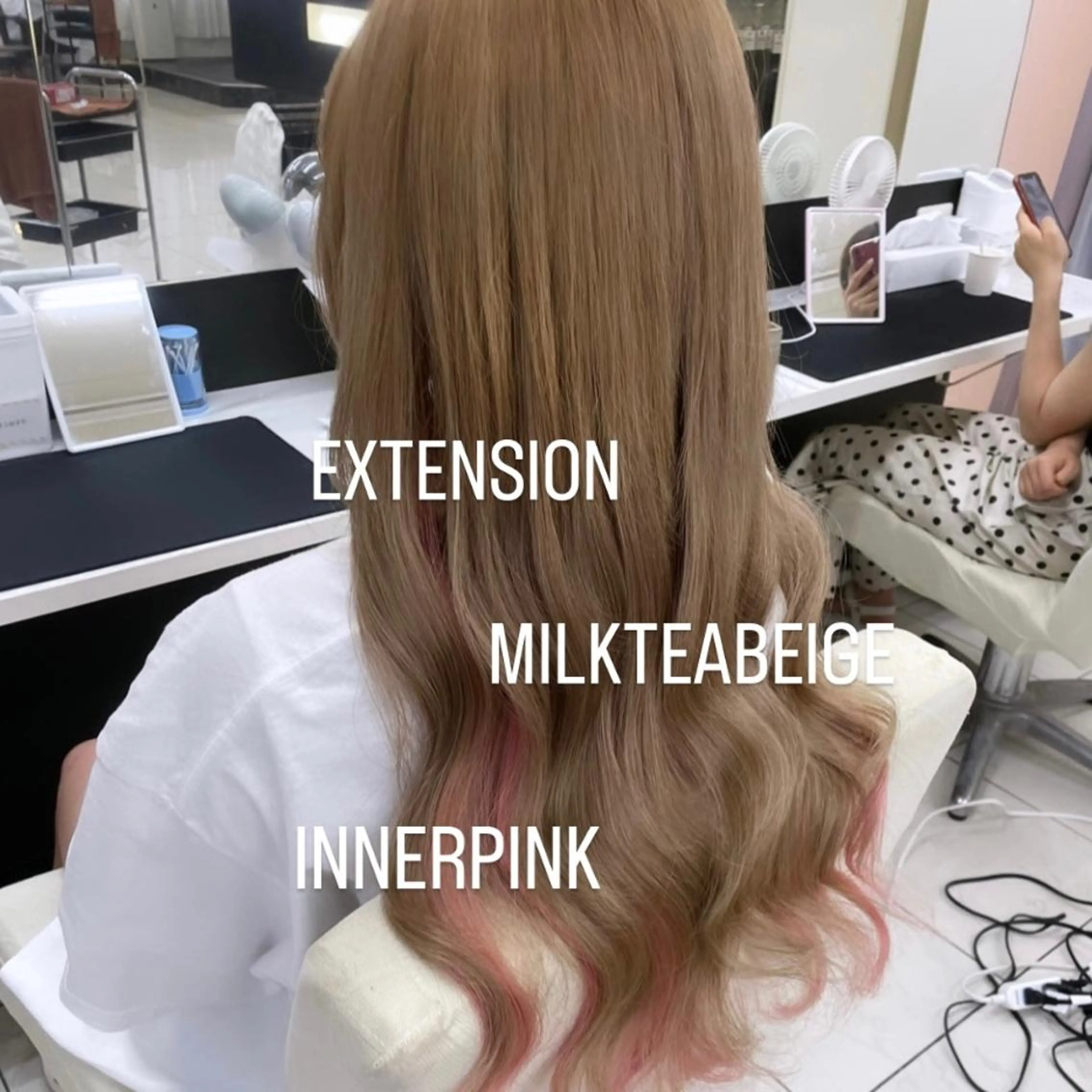 ロング エクステ エクステ🩵ブリーチ 韓国ヘア🩵KAEのヘアスタイル