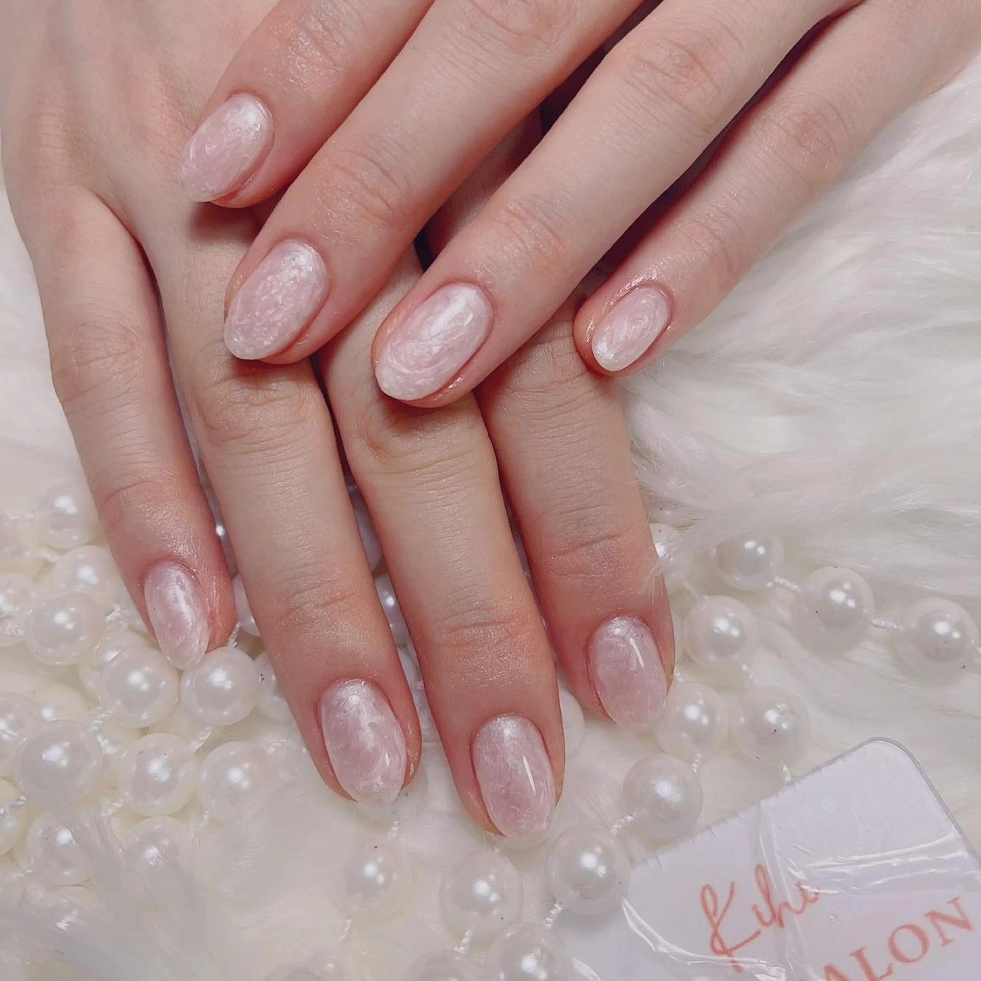 ネイル グラデーション ラメ(グリッター) ラメグラデーション ワンカラーネイル ハンドネイル 福島 みきのネイルデザイン