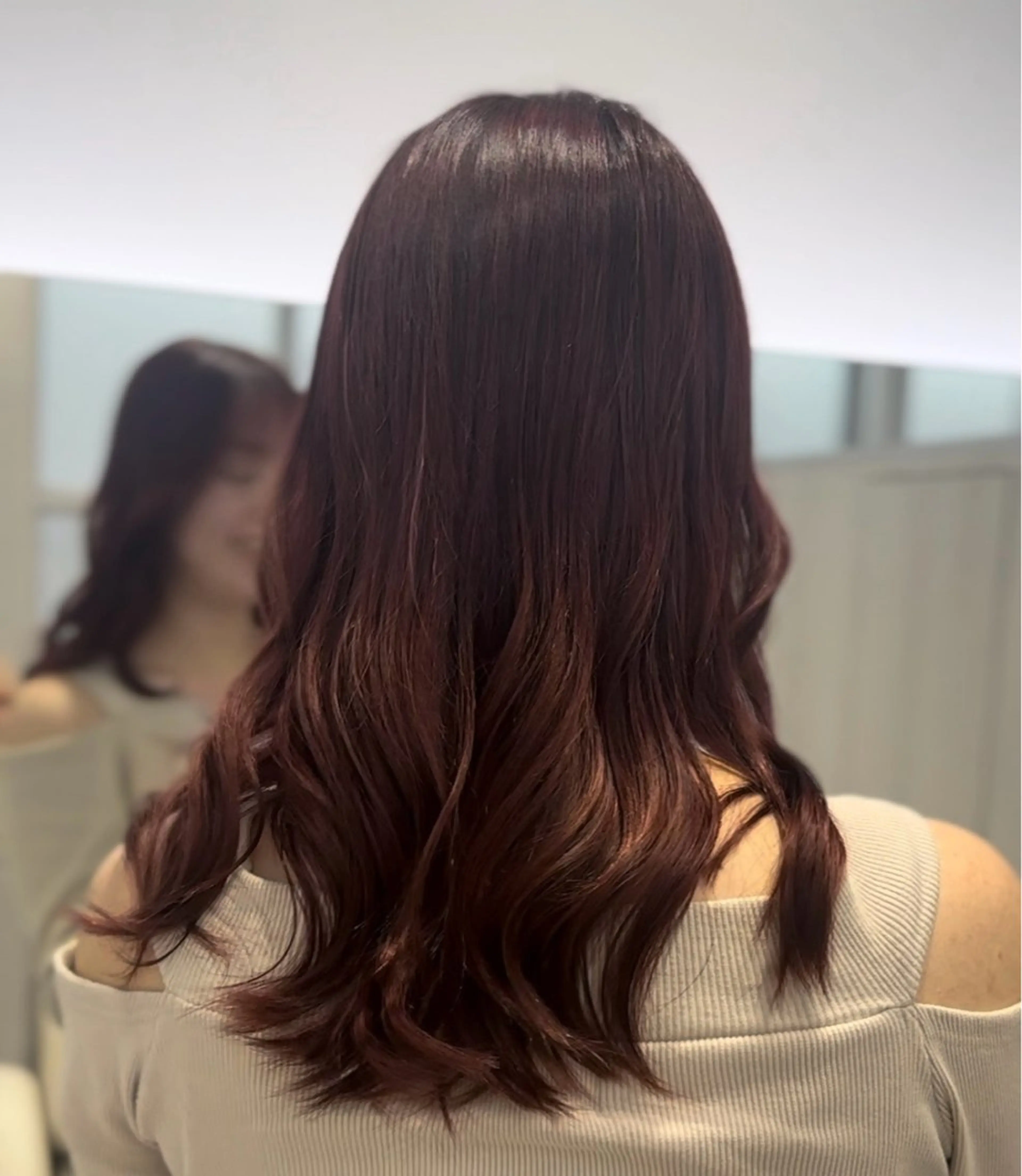 ロング カラー 桃香🍑/縮毛矯正 /ダブルカラーのヘアスタイル