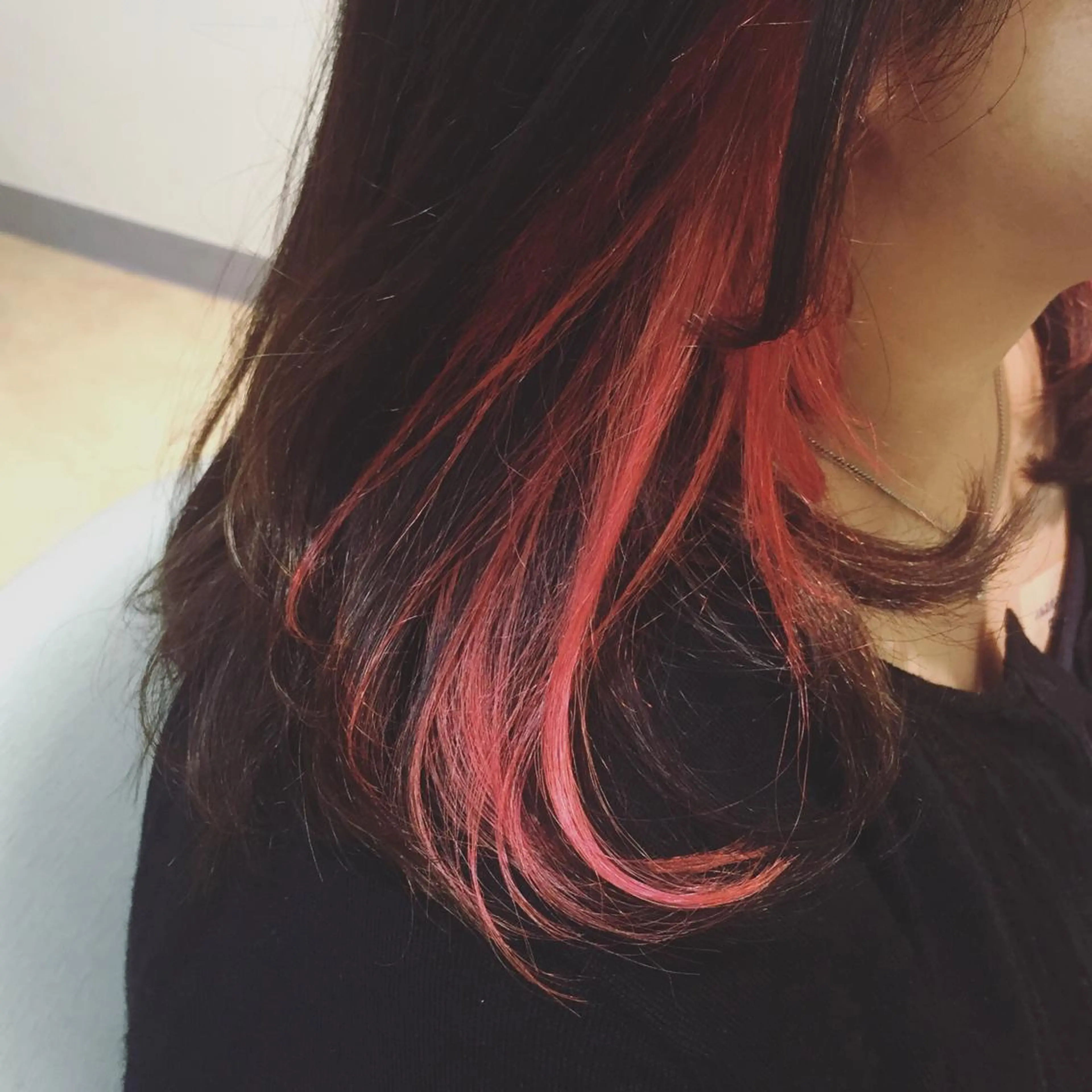 ミディアム セミロング ロング カラー インナーカラー 🌹ハッシュカット、 レイヤー韓国ヘア🌹のヘアスタイル