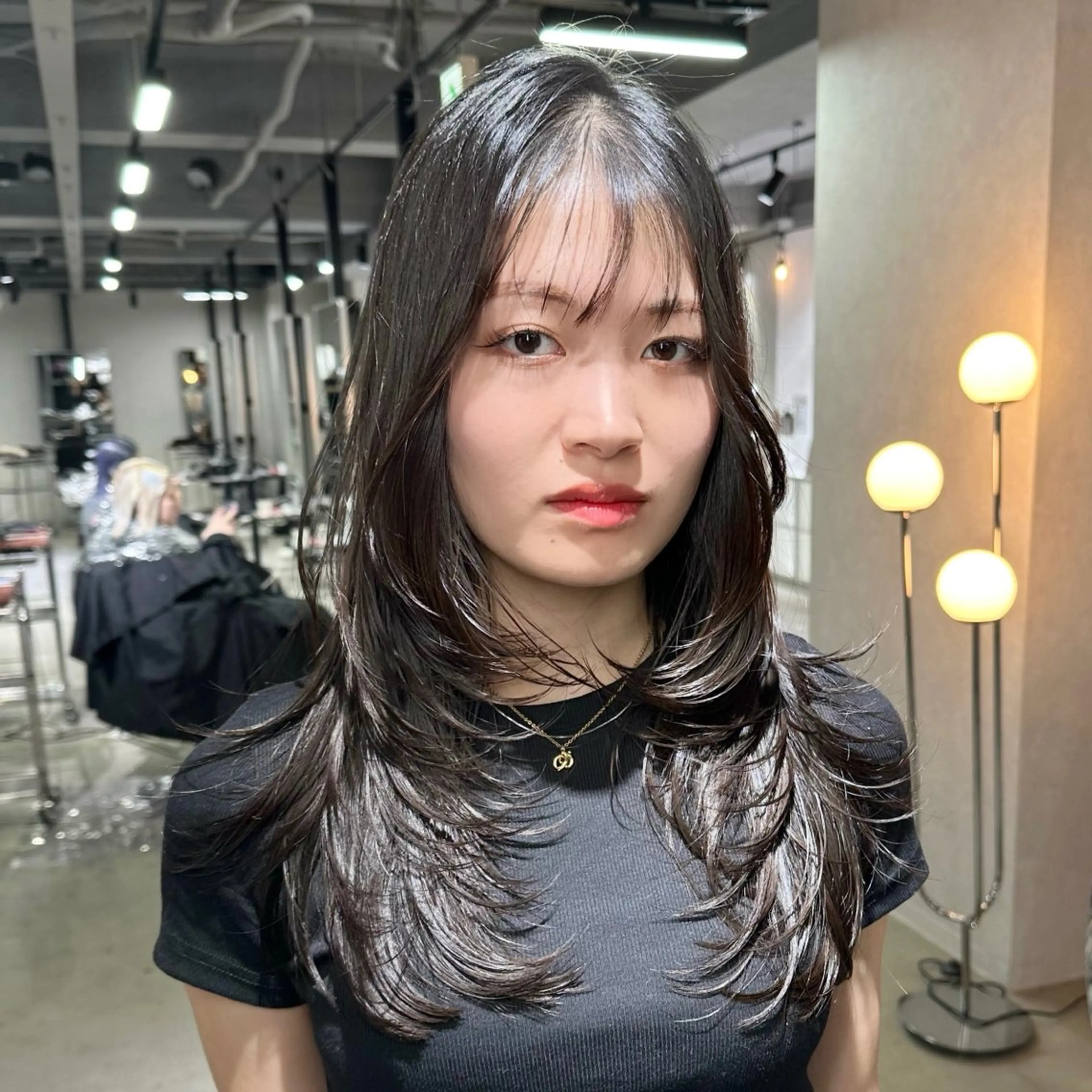 セミロング ケアカラー ボブ 髪質改善 レイヤーカット トリートメント カット トリートメント 艶髪カラー/レイヤ ー支持No.1renのヘアスタイル