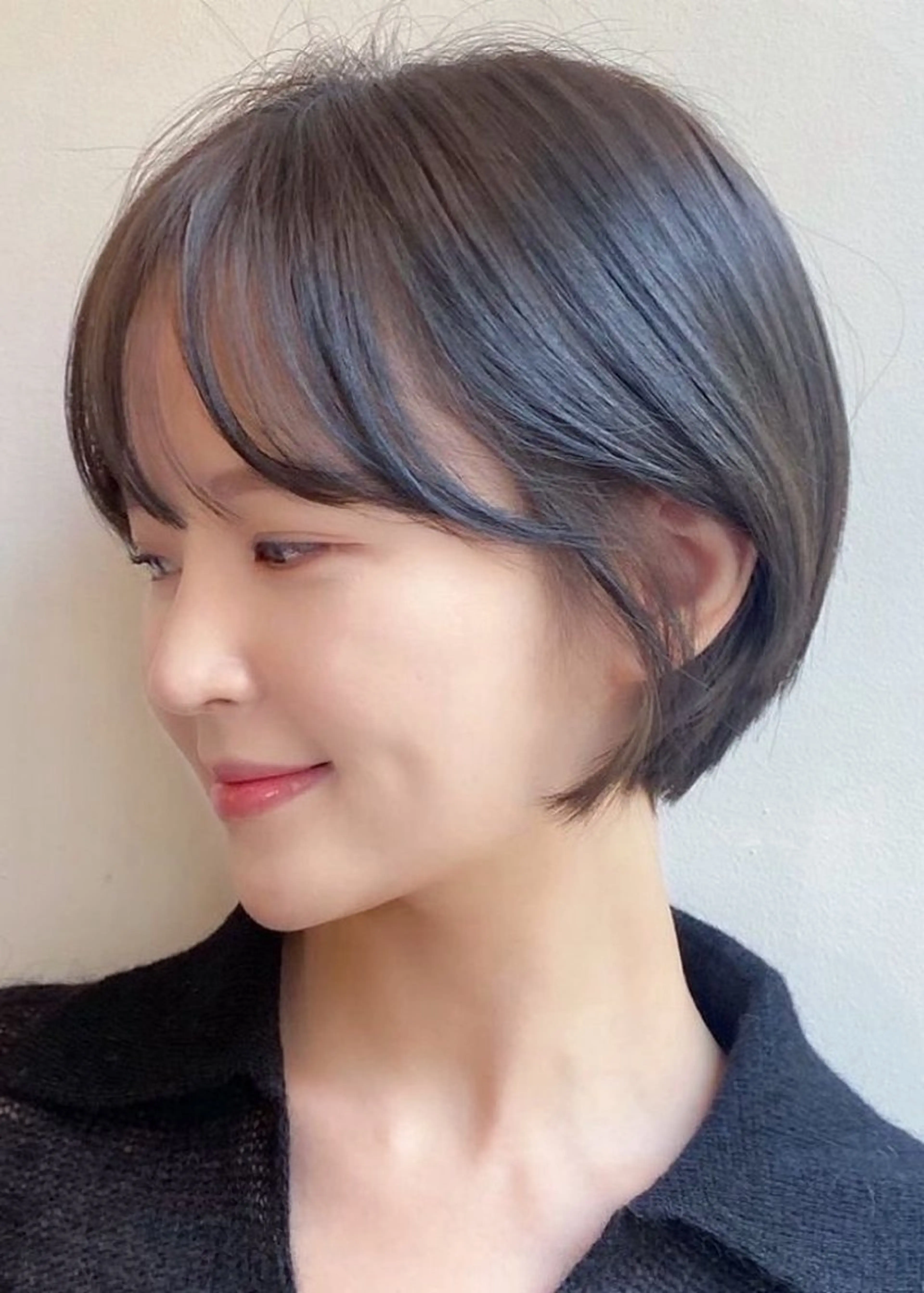 ショート 丸みショート ショートヘア MINAMO 韓国レイヤーのヘアスタイル