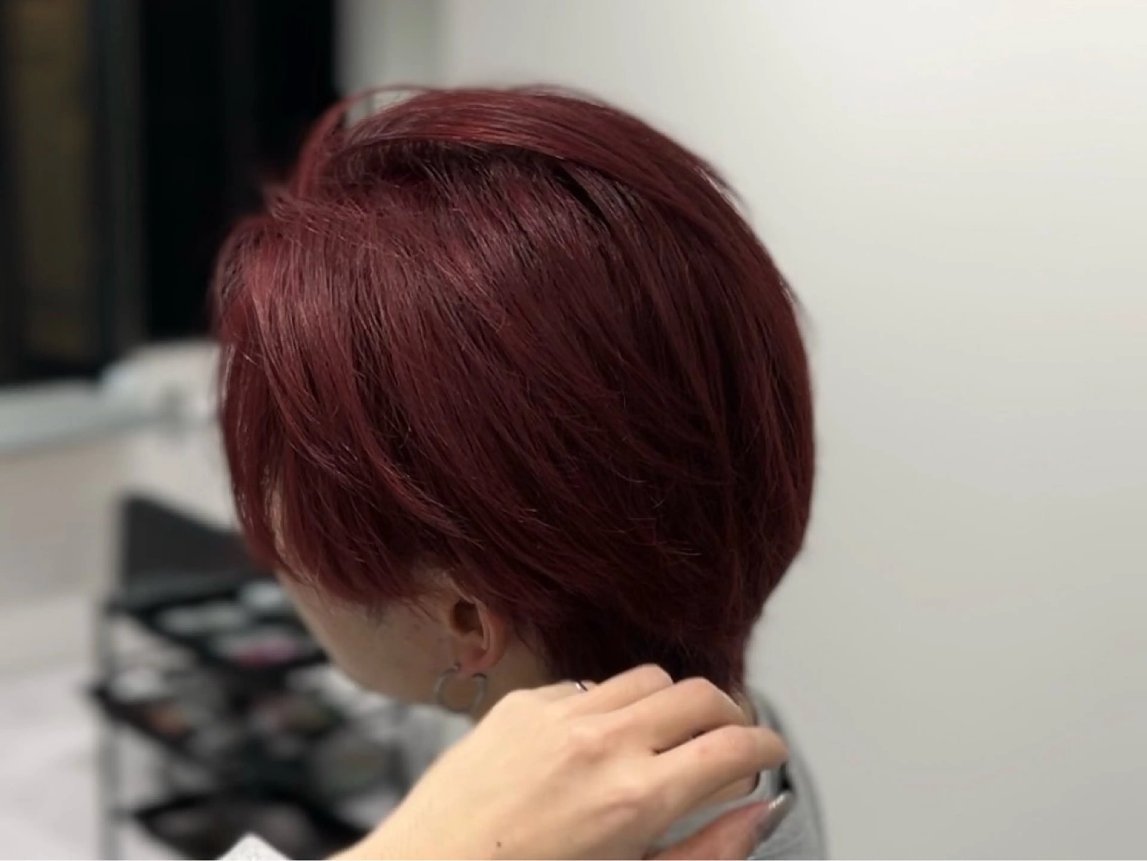 ショート カラー メンズ メンズ韓国風 レッドカラー 韓国風ヘア ヘアカラー ヘアセット 韓国ヘア/ハイトーン カラー/Rikuのヘアスタイル