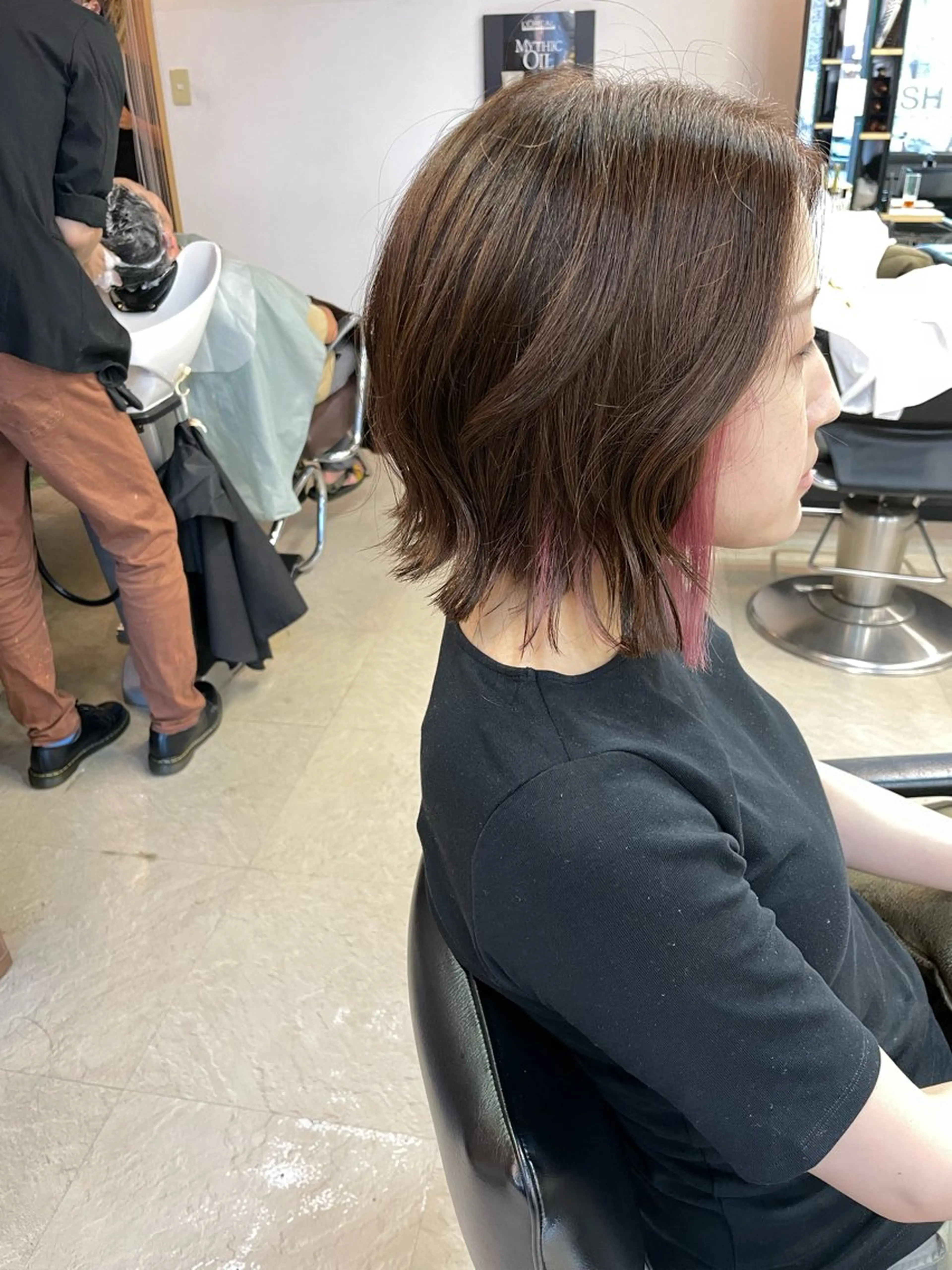 ミディアム カラー Hair Labo NOSH六本松店のヘアスタイル