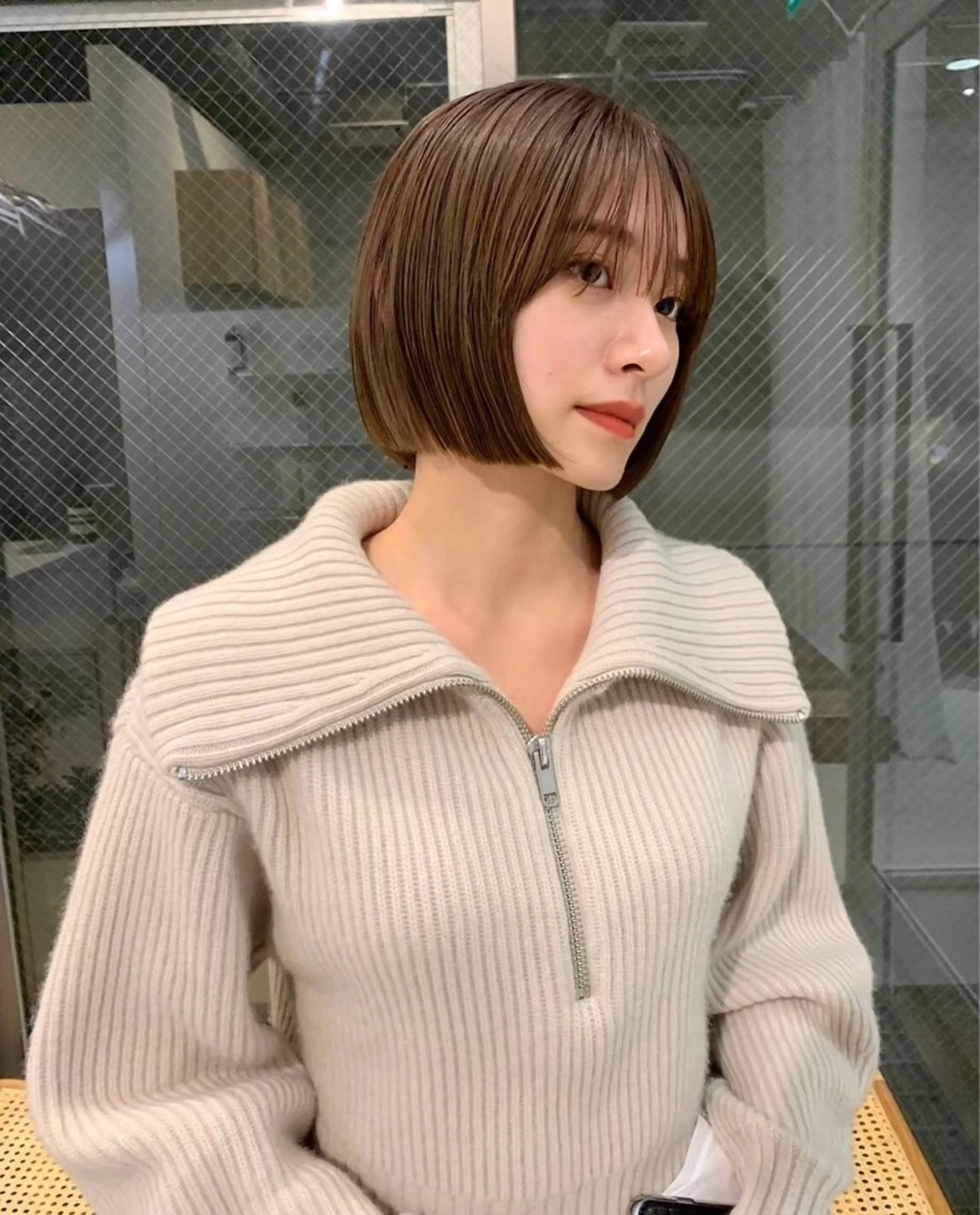 ショート カラー ヘアカラー 🎀優姫韓国レイヤー /韓国メンズカットのヘアスタイル
