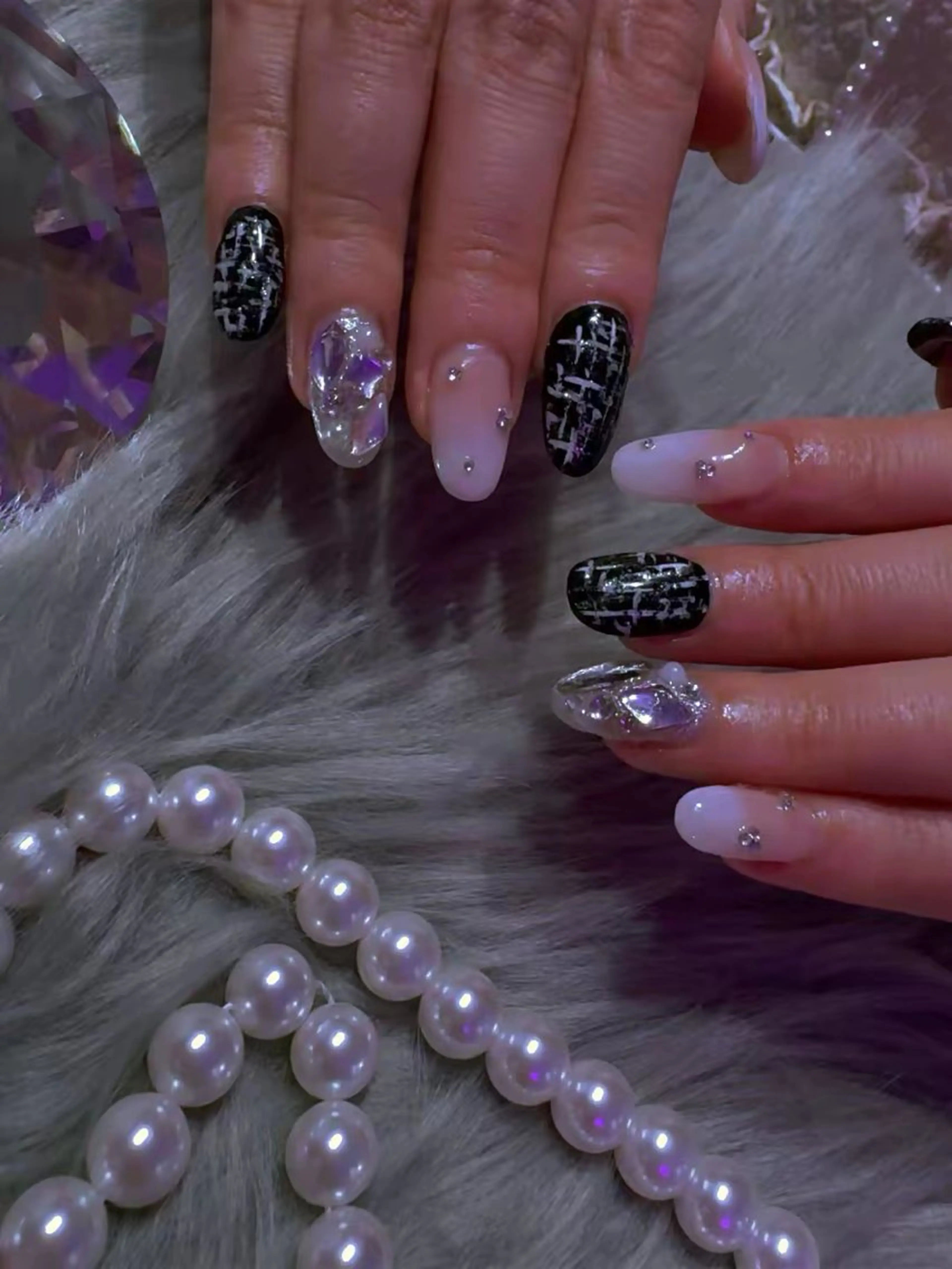 ネイル ツイードネイル ハンドネイル Lani ♡のネイルデザイン