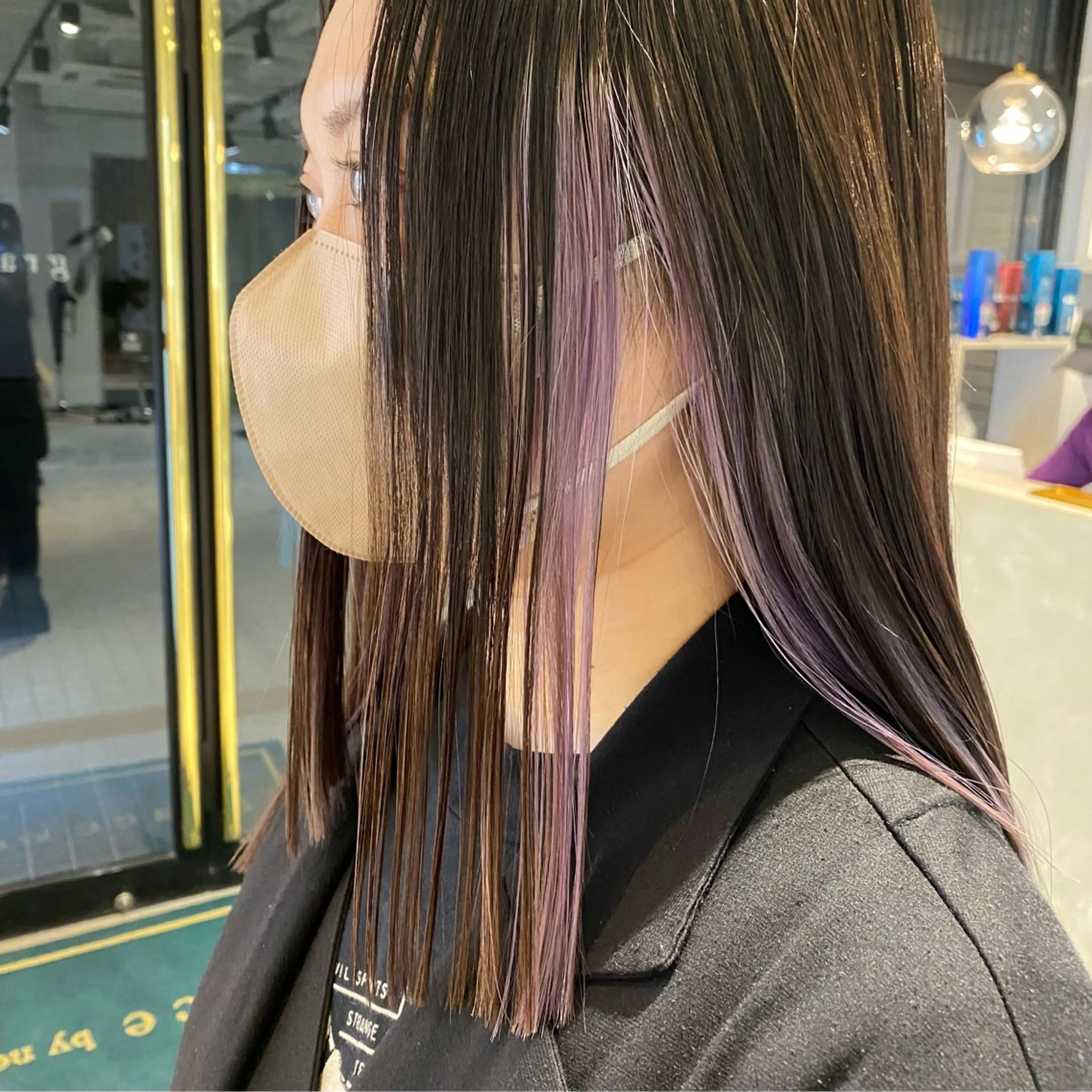 ロング 顔周りカット カット トリートメント 𝐇𝐢𝐧𝐚 ⟡.·のヘアスタイル