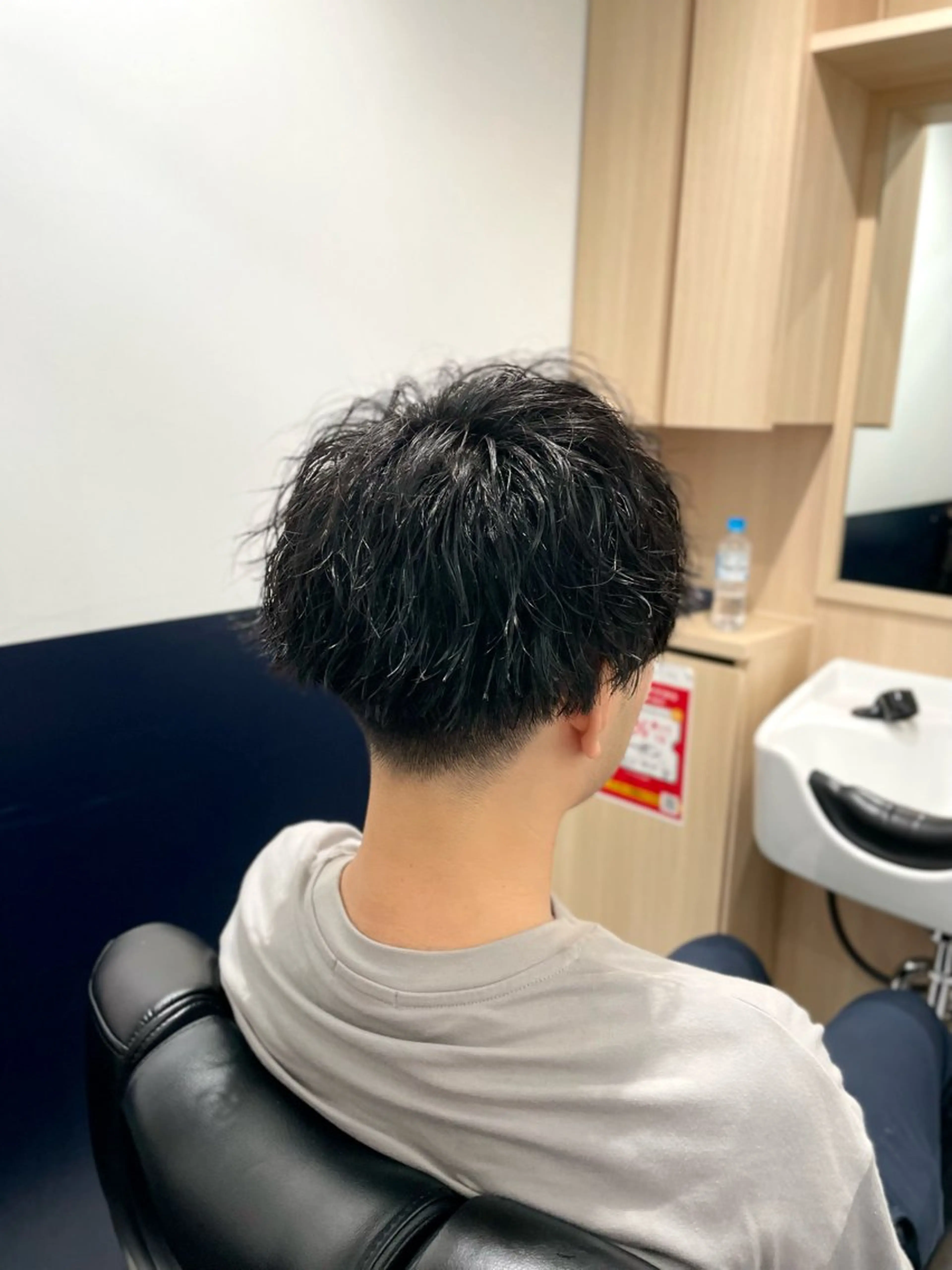 ミディアム パーマ メンズ ミディアムパーマ マッシュ メンズパーマ カット パーマ 銀座メンズカット/ 銀座メンズパーマ/のヘアスタイル